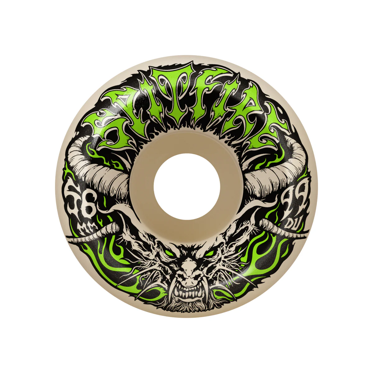 Spitfire Skateboard Wheels 56mm F4 99A Demon Redux Conical Full Natural - Image 2