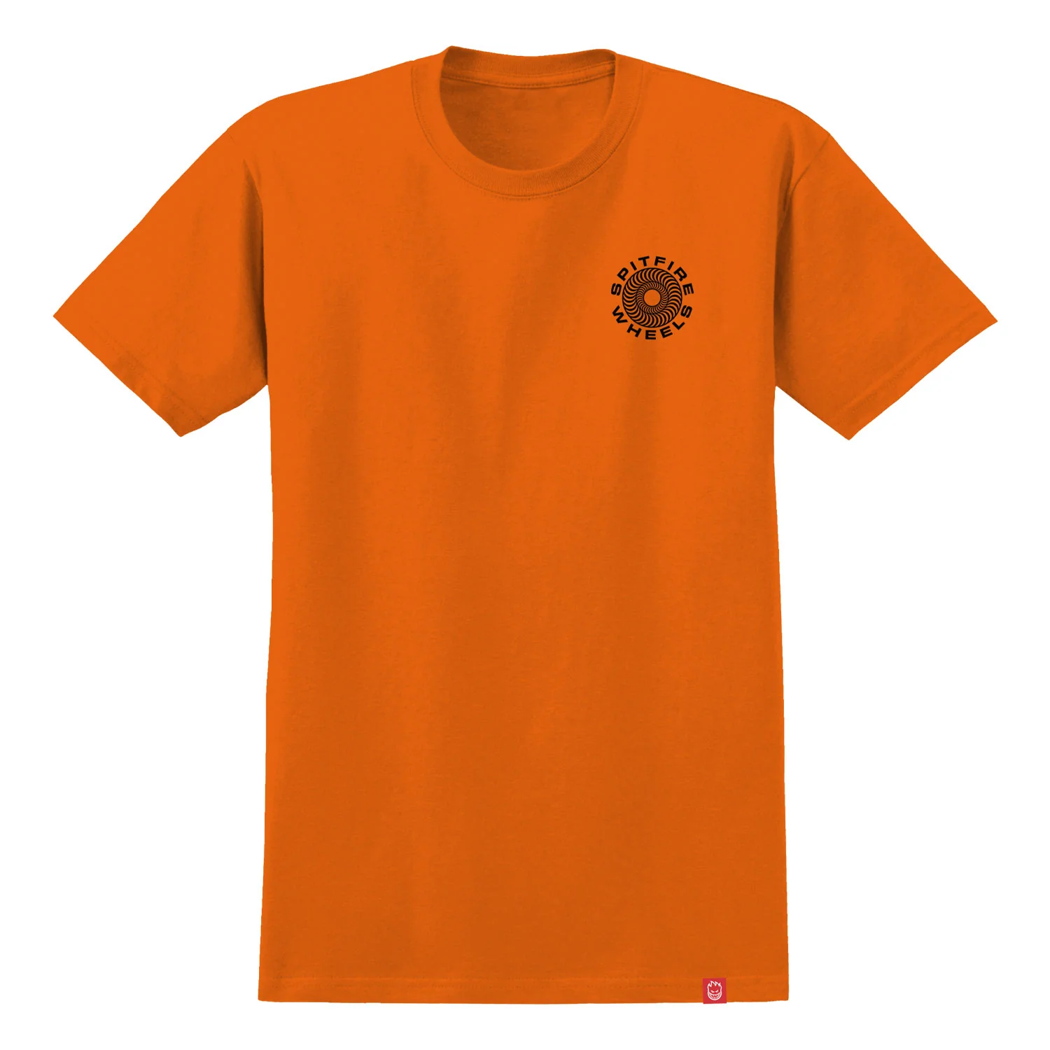 Spitfire Skateboard Wheels Shirt Classic 87 Swirl Orange/Black - Image 2