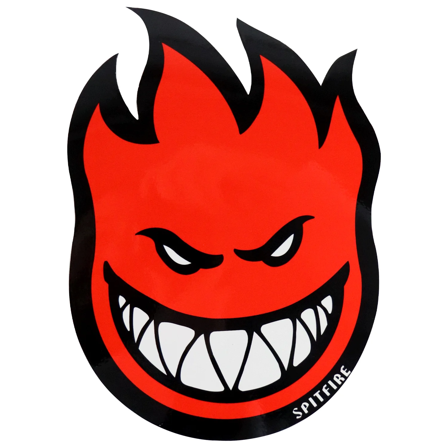 Spitfire Skateboard Wheels Sticker Fireball Bighead Red 2.25"