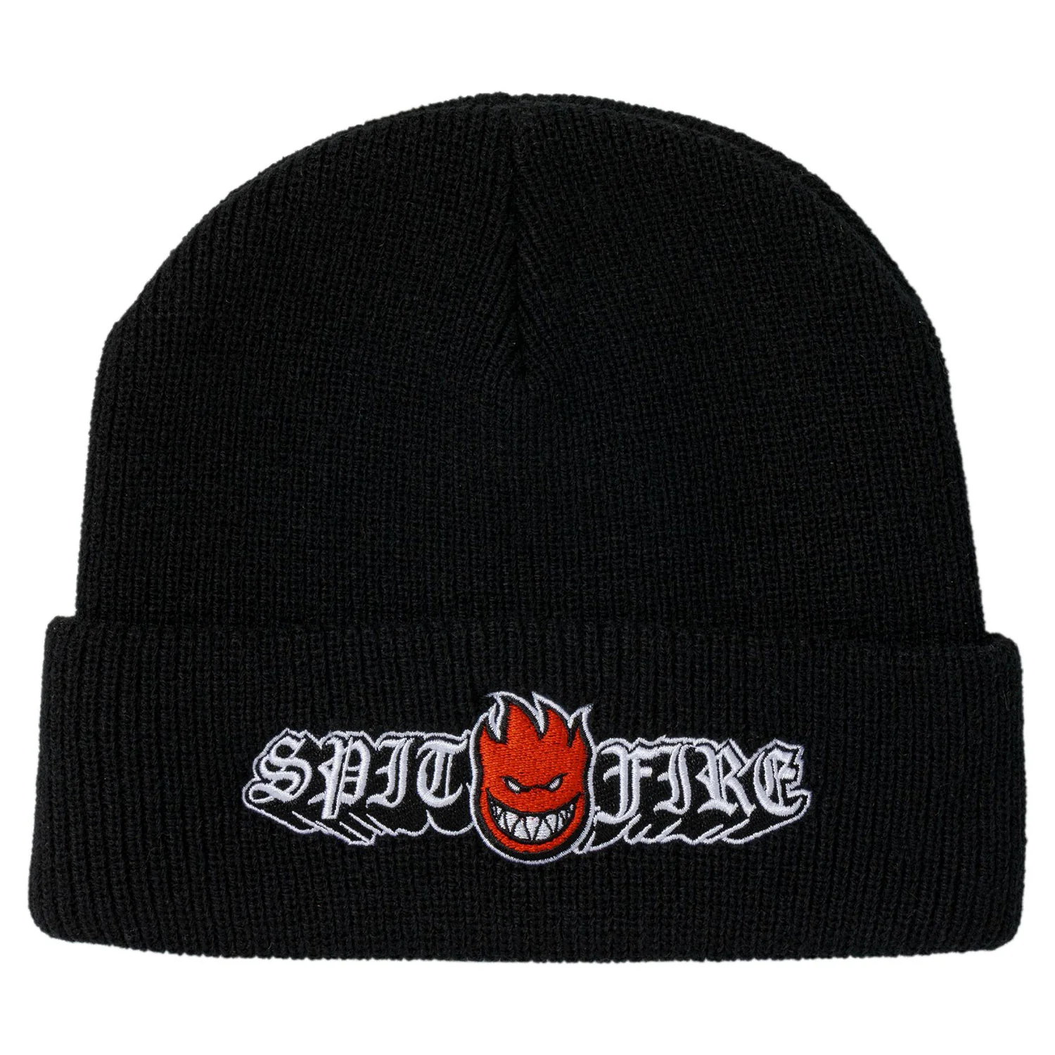 Spitfire Wheels Beanie Old E Drop Bighead Cuff Black