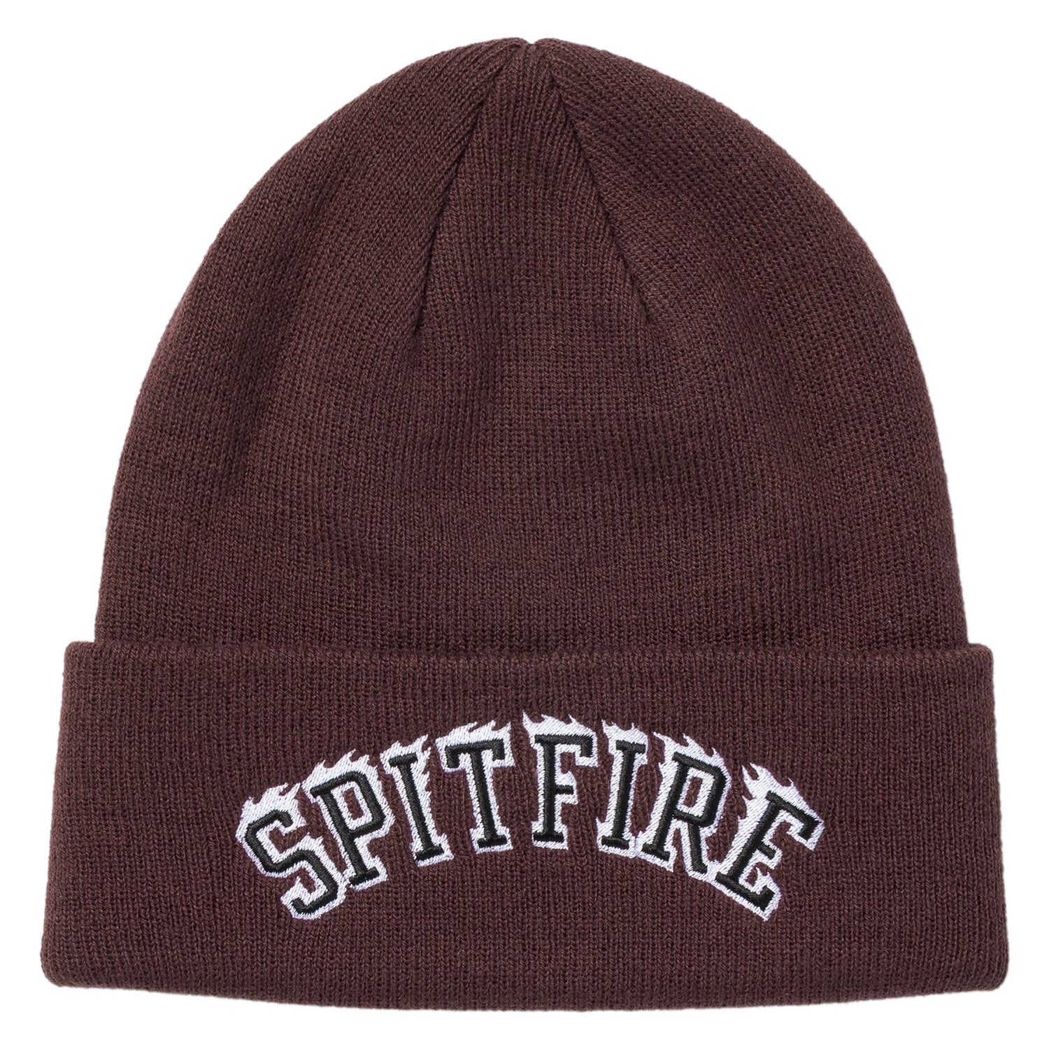 Spitfire Wheels Beanie Team Bighead Flame Script Dark Red/Black/White
