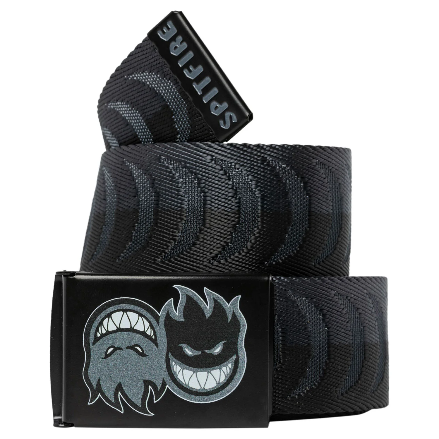 Spitfire Wheels Belt Eternal Crescent Jacquard Web Charcoal/Black