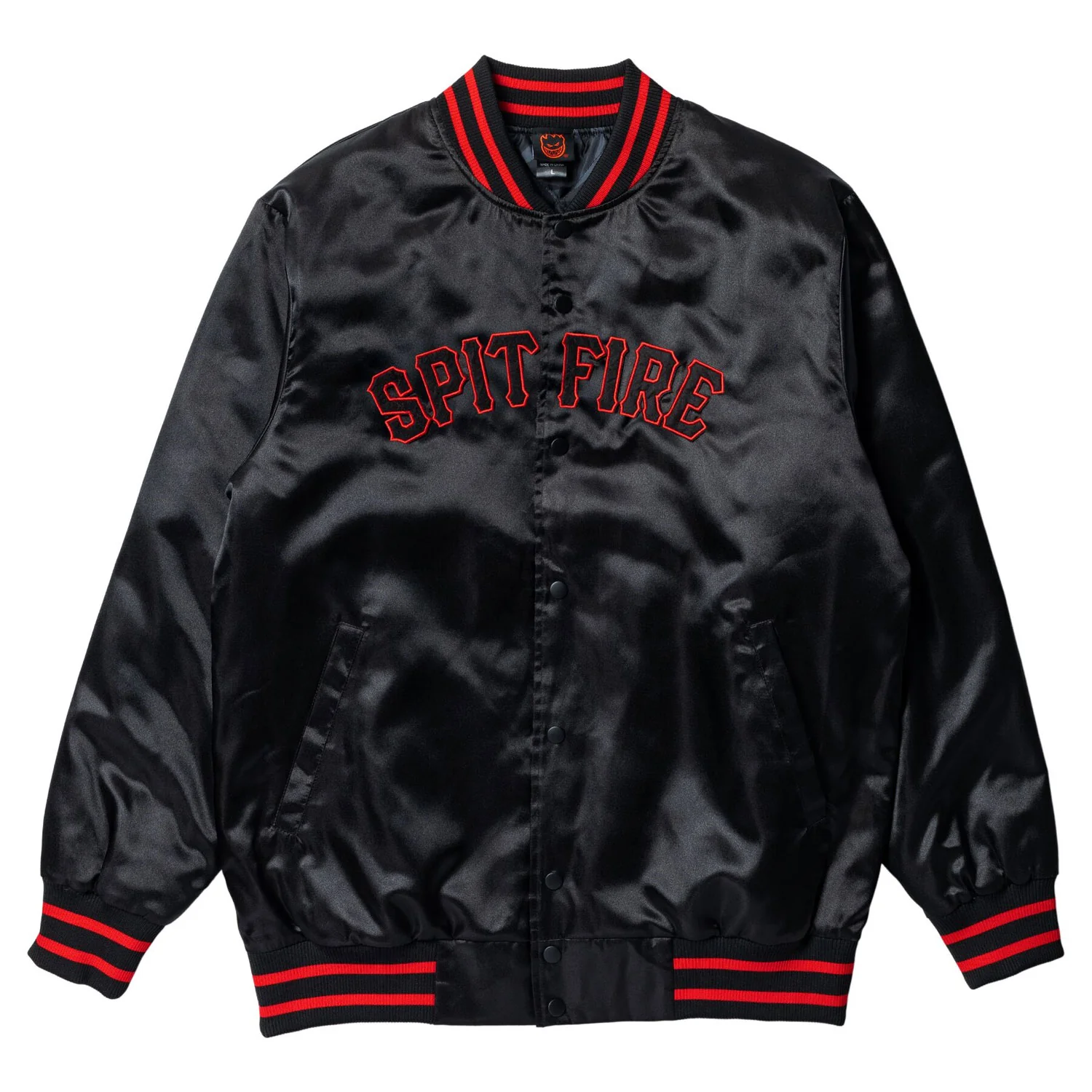 Spitfire Wheels Coat Spitball Jacket Black/Red Black