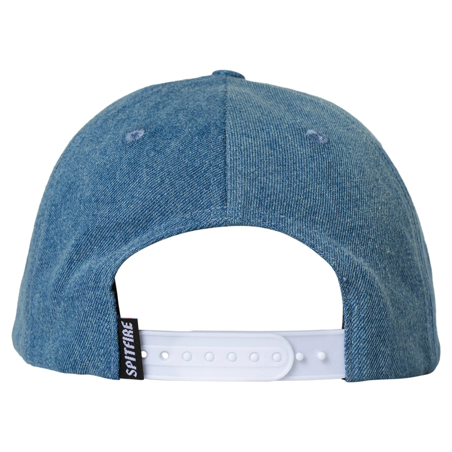Spitfire Wheels Hat Bighead Fill Snapback Washed Denim/Red - Image 2