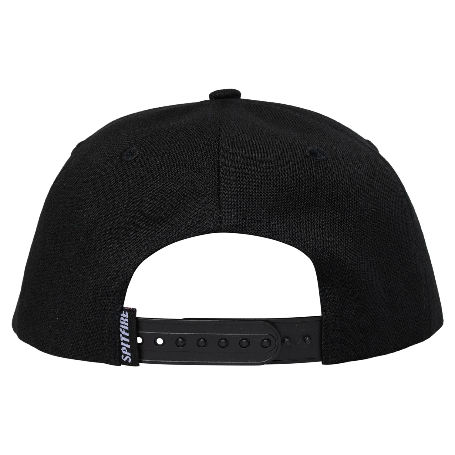 Spitfire Wheels Hat Classic 87 Swirl Patch Snapback Black/Black/White - Image 2