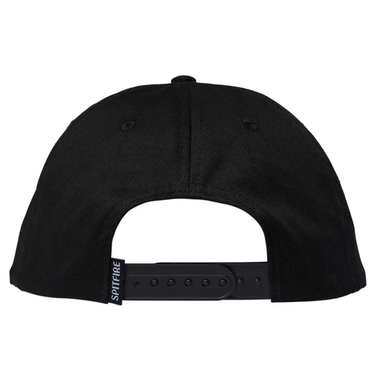 Spitfire Wheels Hat Classic 87 Swirl Patch Snapback Black/Orange - Image 2