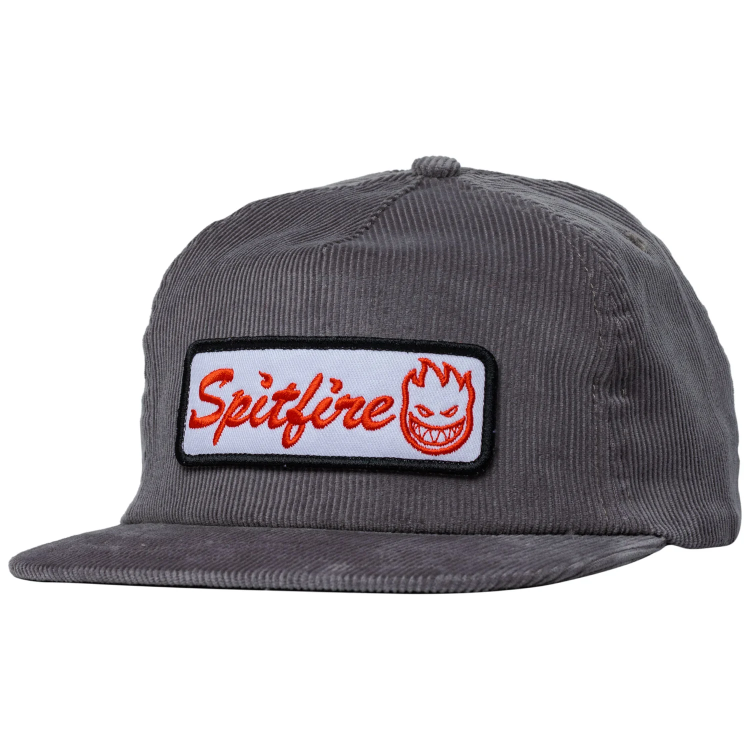 Spitfire Wheels Hat Courier Patch Snapback Charcoal/White