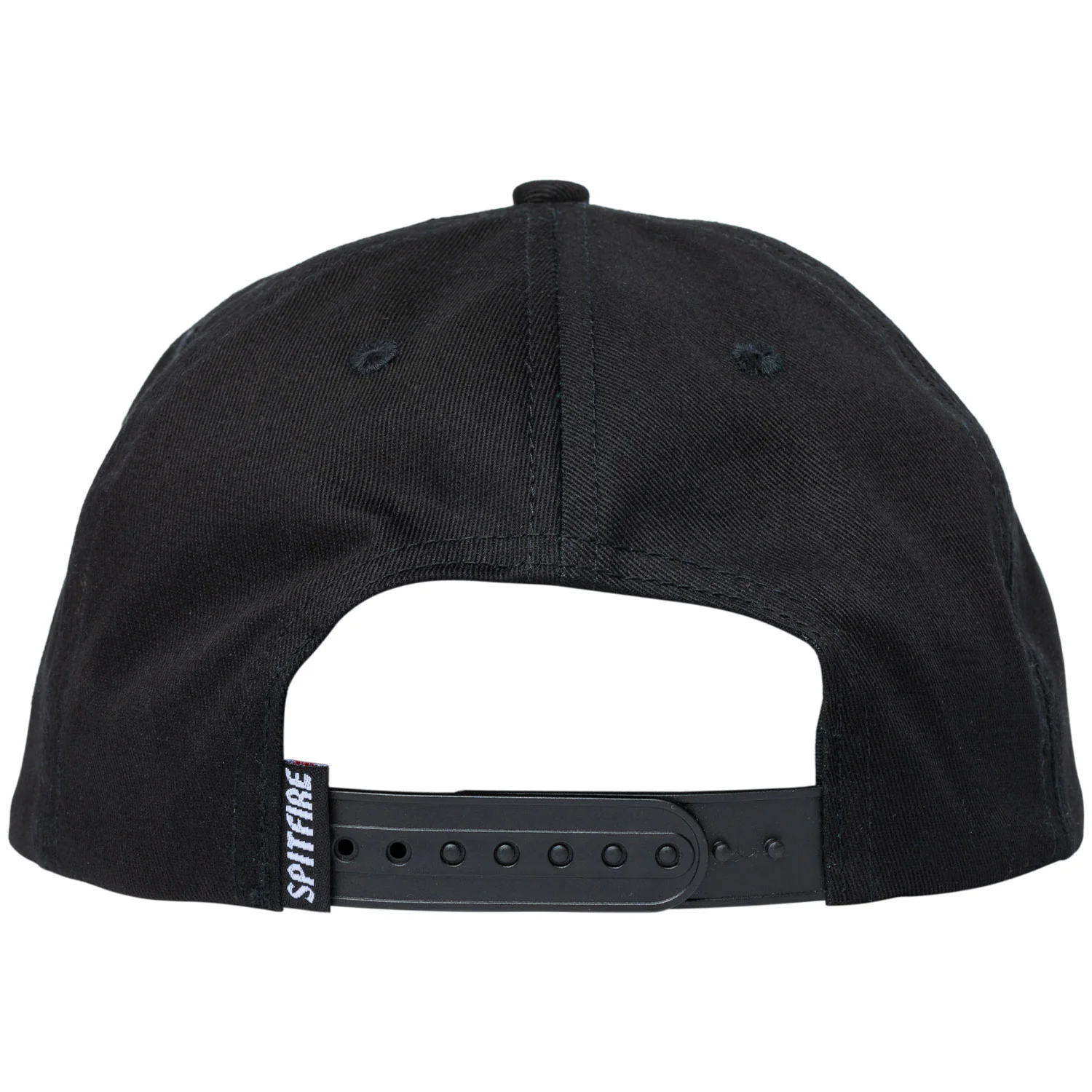 Spitfire Wheels Hat Flame Script Snapback Black - Image 2