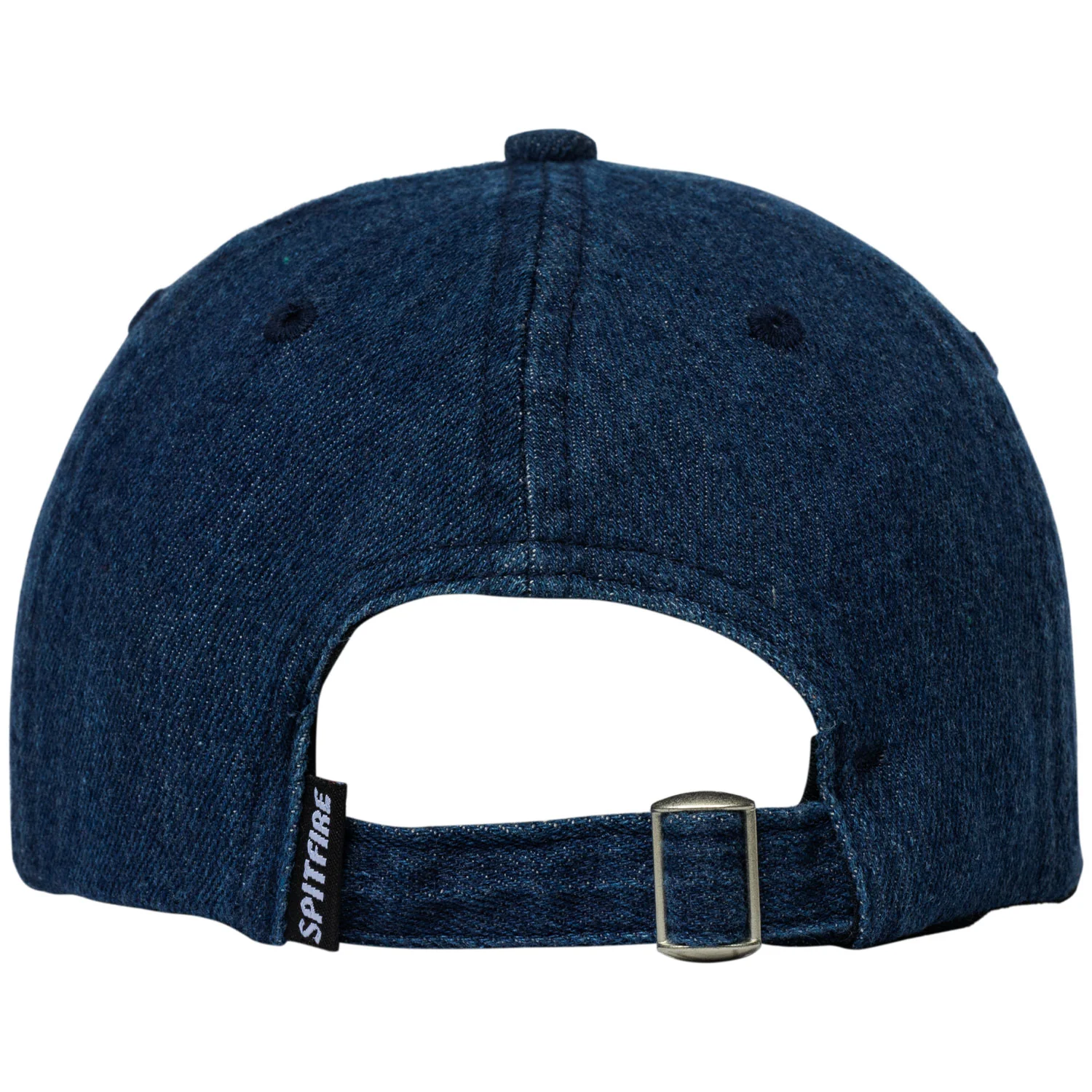 Spitfire Wheels Hat Flame Script Strapback Denim - Image 2