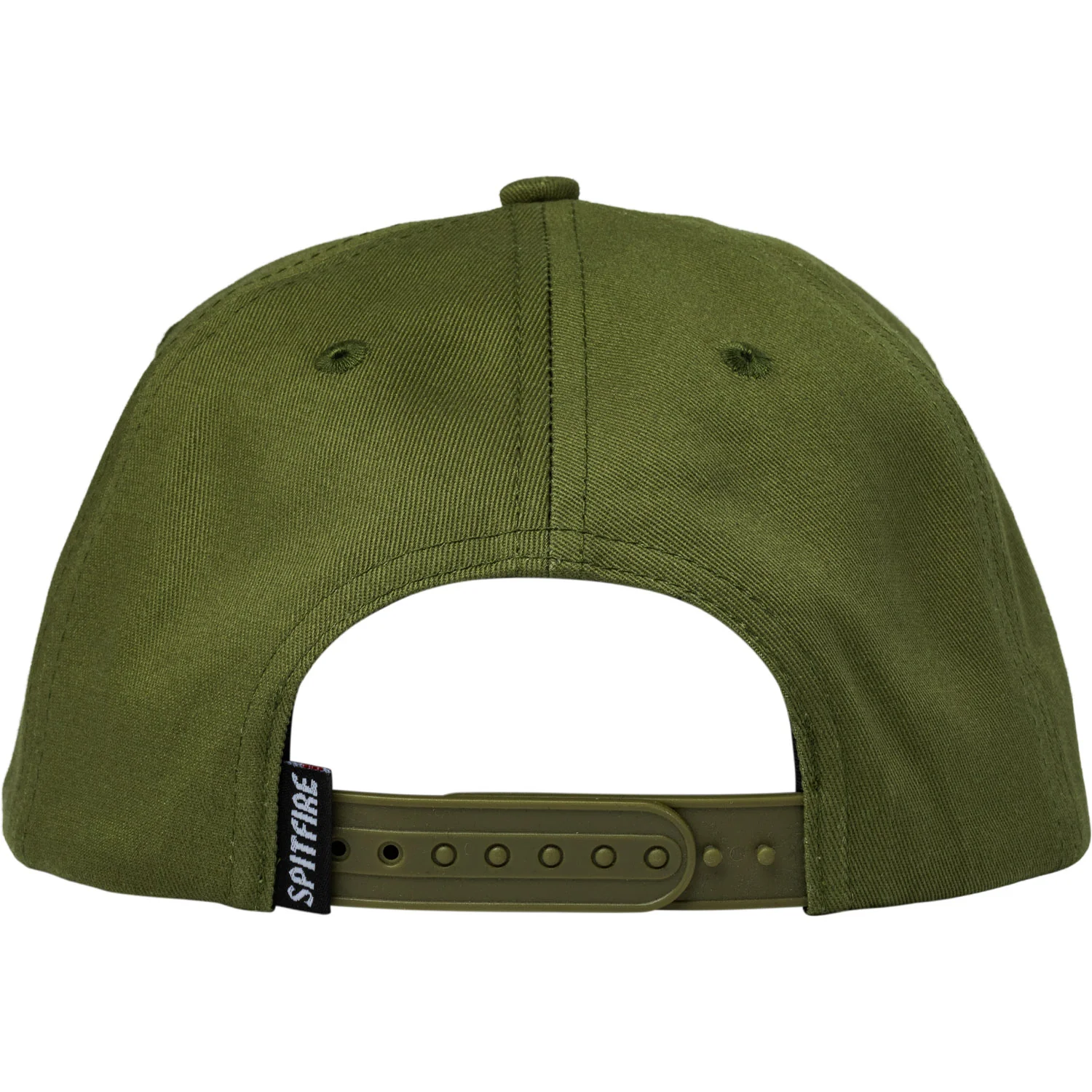 Spitfire Wheels Hat Old E Arch Snapback Olive/Gold - Image 2