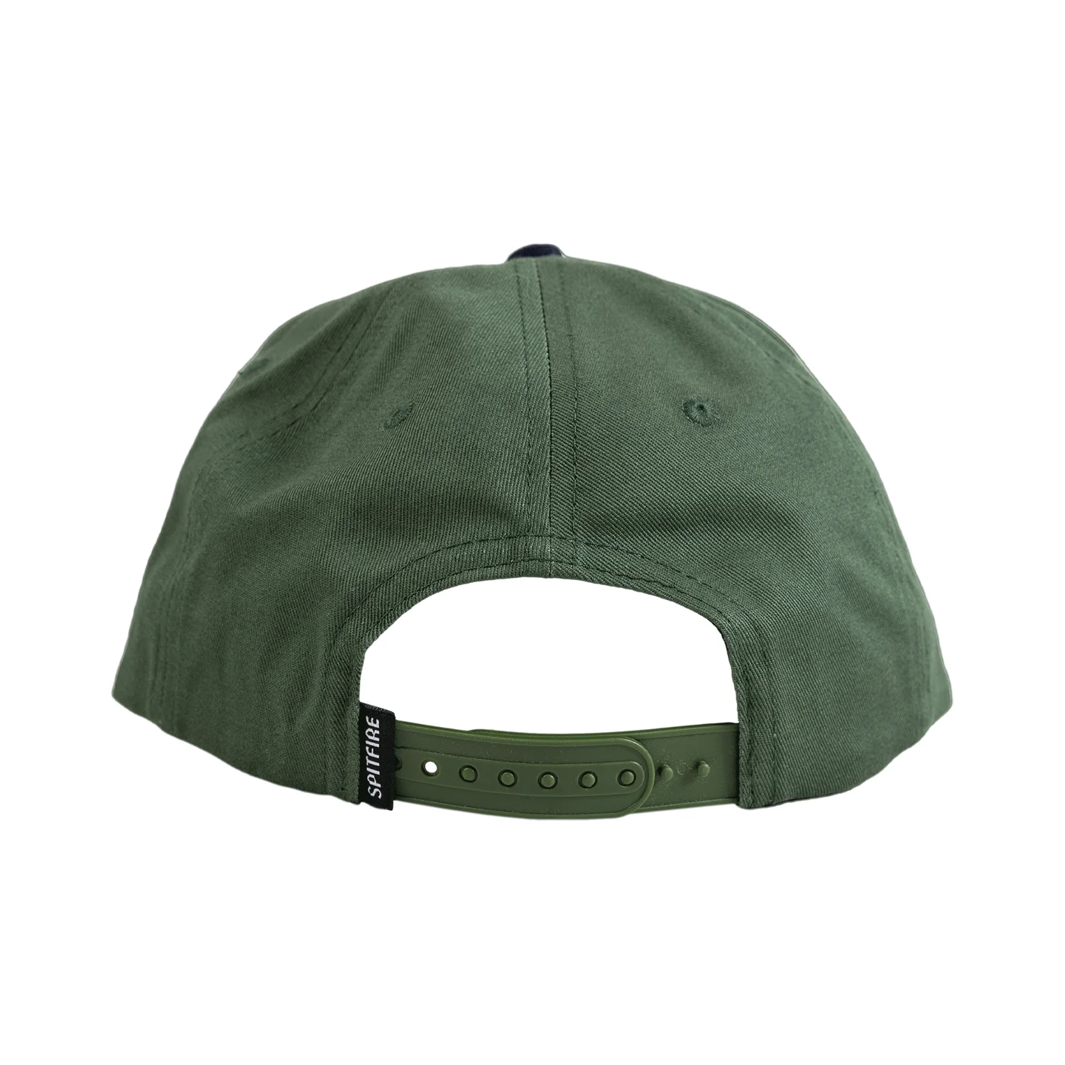 Spitfire Wheels Hat Old E Arch Snapback Olive Red - Image 2