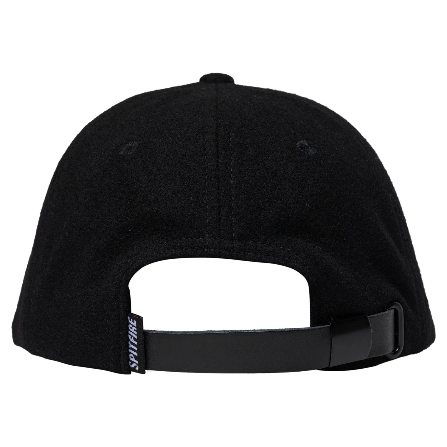 Spitfire Wheels Hat Team Bighead Flame Script Strapback Black/White - Image 2