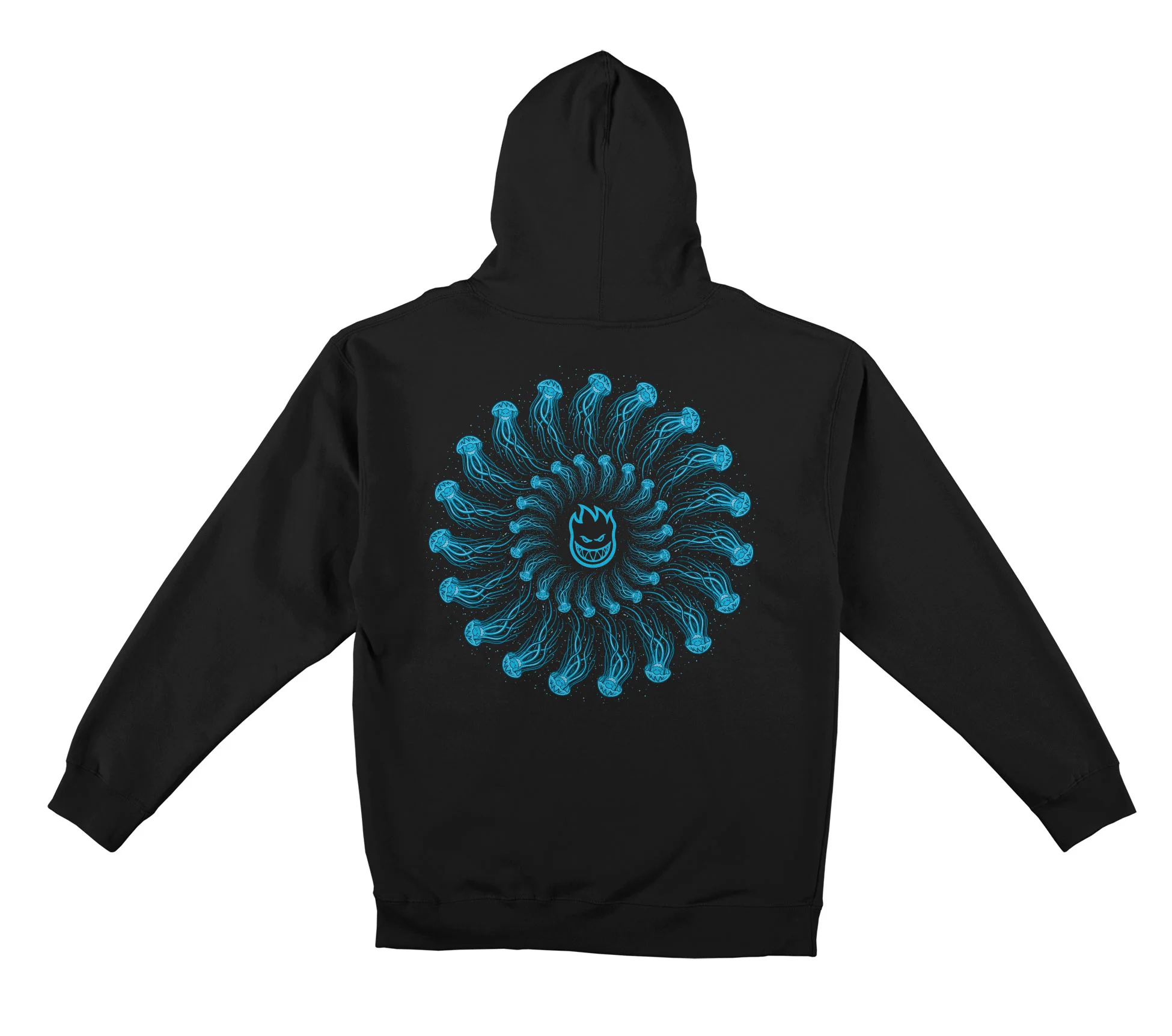 Spitfire Wheels Hoody Atlantic Drift Jelly Classic Black - Image 2
