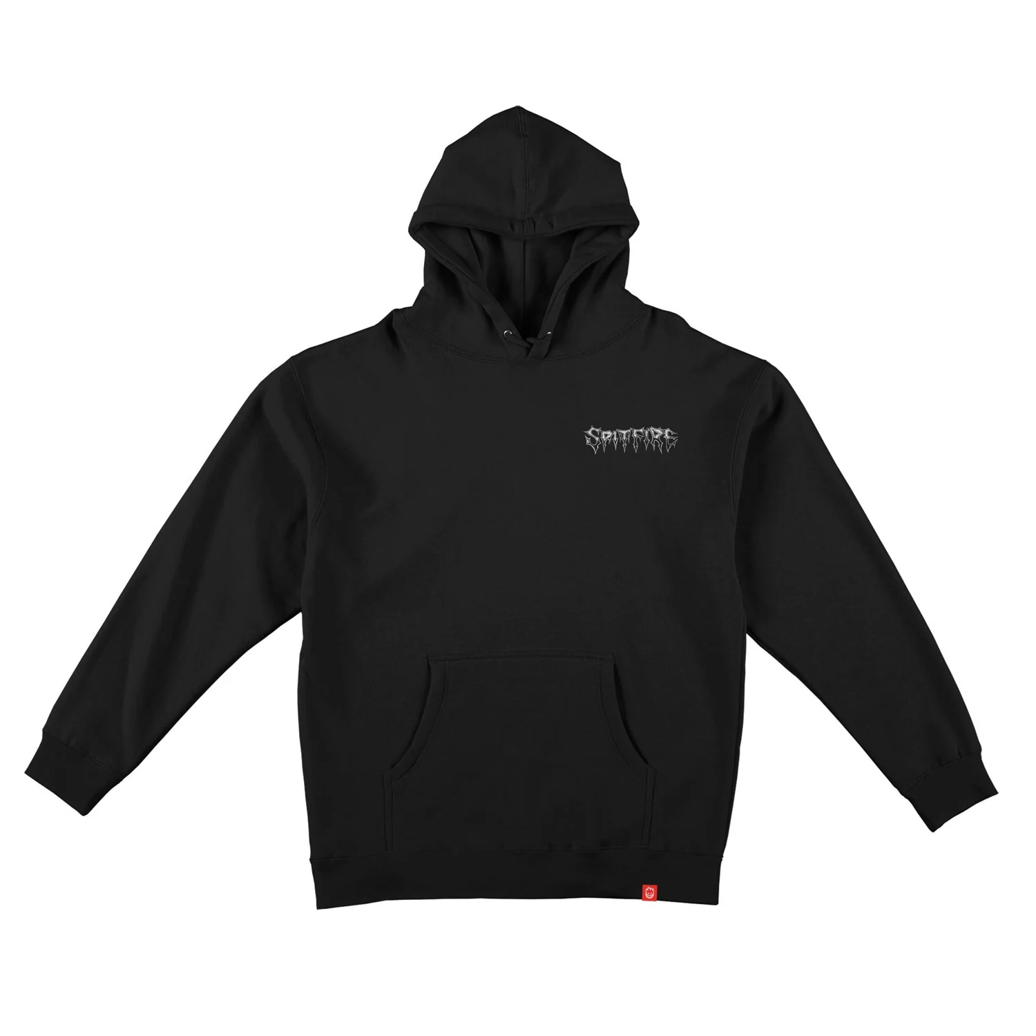 Spitfire Wheels Hoody Batwing Classic Pullover Black/White Black - Image 2