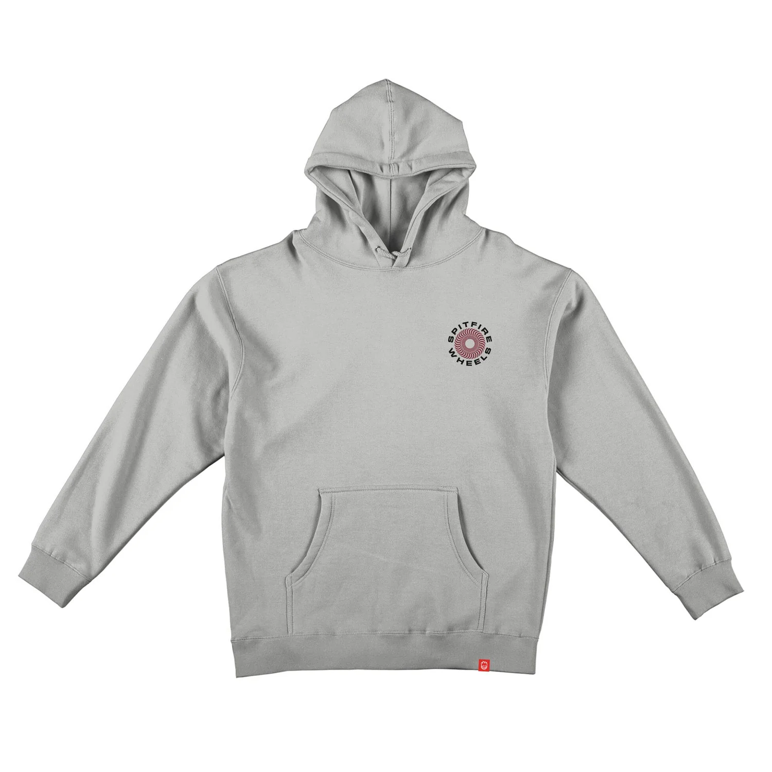Spitfire Wheels Hoody Classic 87 Swirl Fade Fill Pullover Cement/Red/Black Grey - Image 2