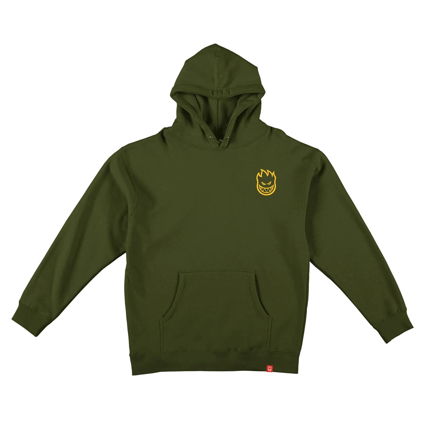 Spitfire Wheels Hoody Classic Vortex Army Gold - Image 2