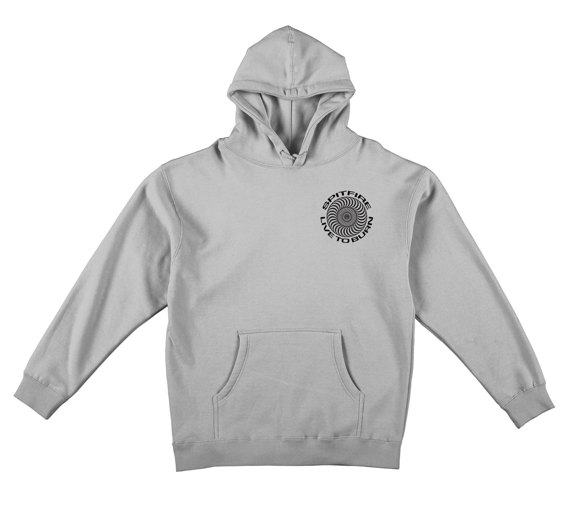Spitfire Wheels Hoody Live to Burn Classic Smoke