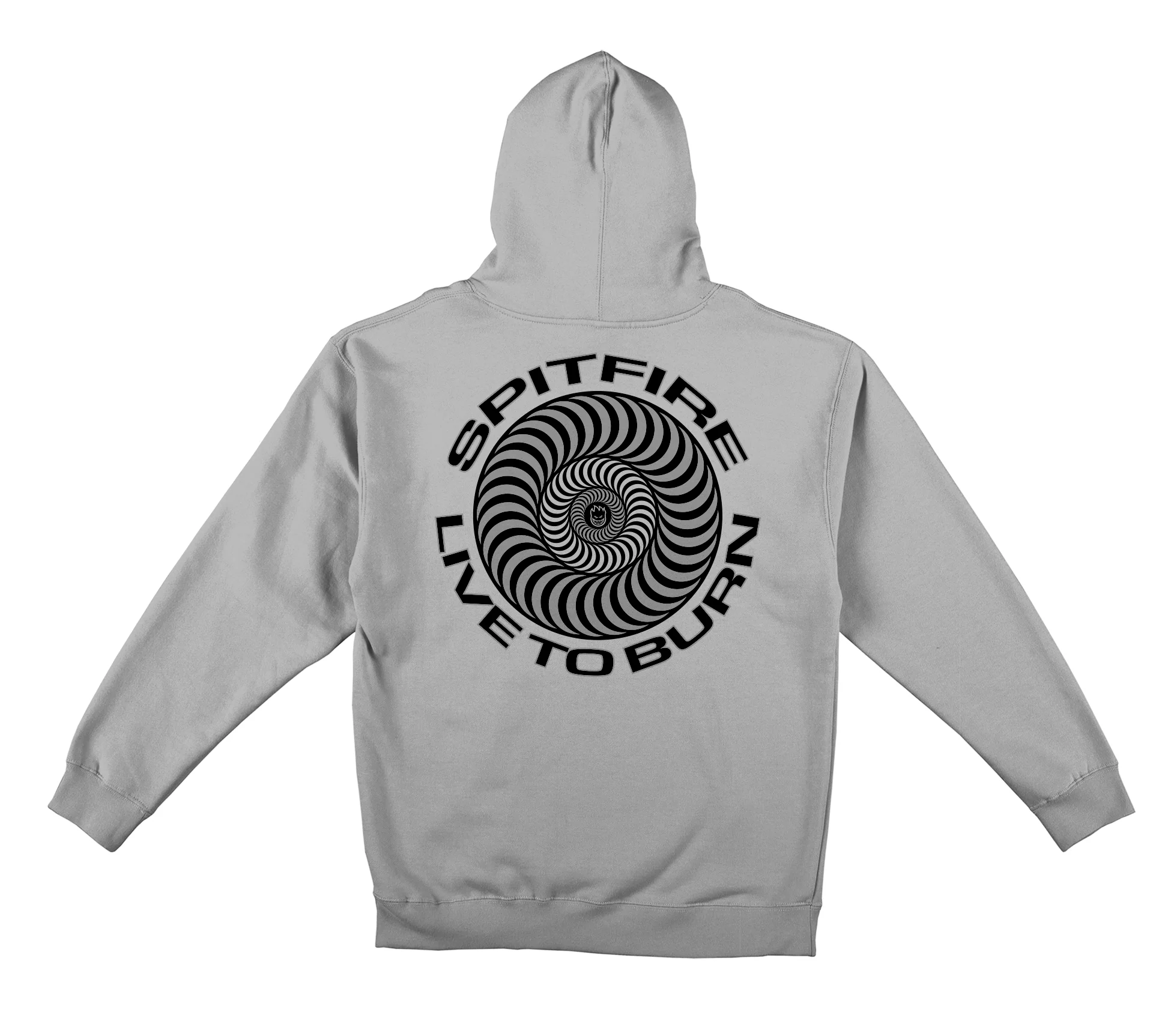 Spitfire Wheels Hoody Live to Burn Classic Smoke - Image 2