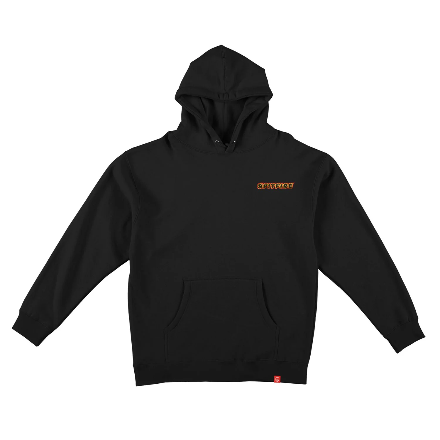 Spitfire Wheels Hoody OG Classic Flame Pullover Black/Red/Yellow - Image 2