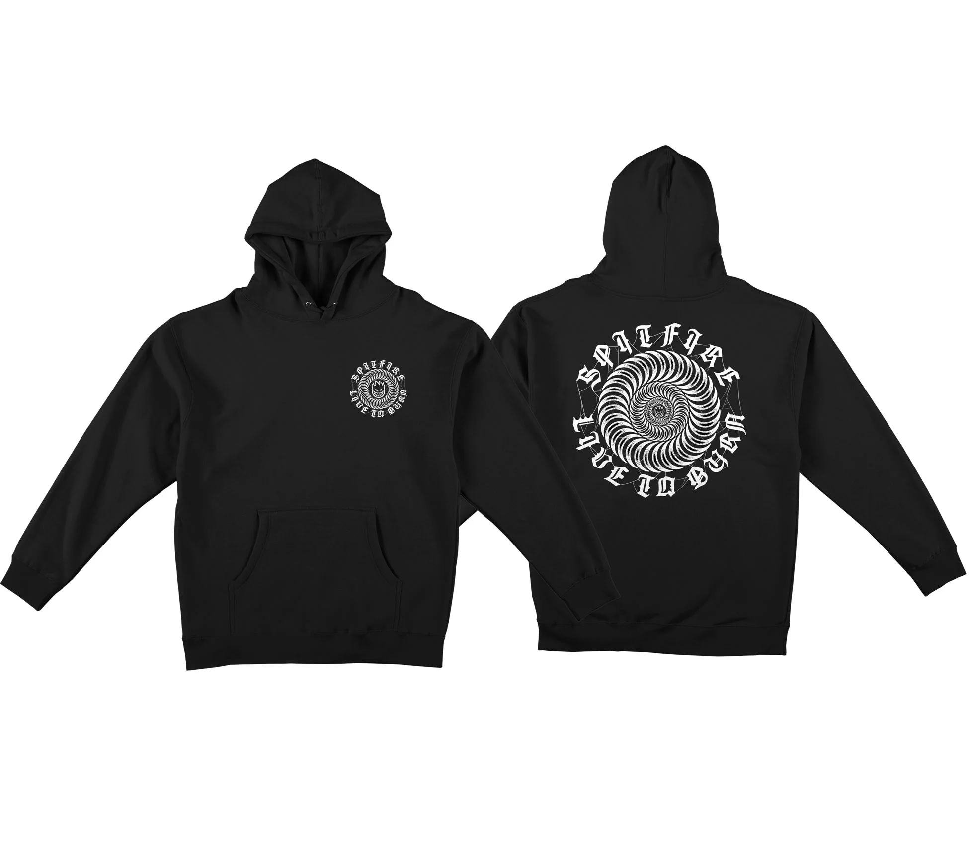 Spitfire Wheels Hoody Web Classic Black - Image 3