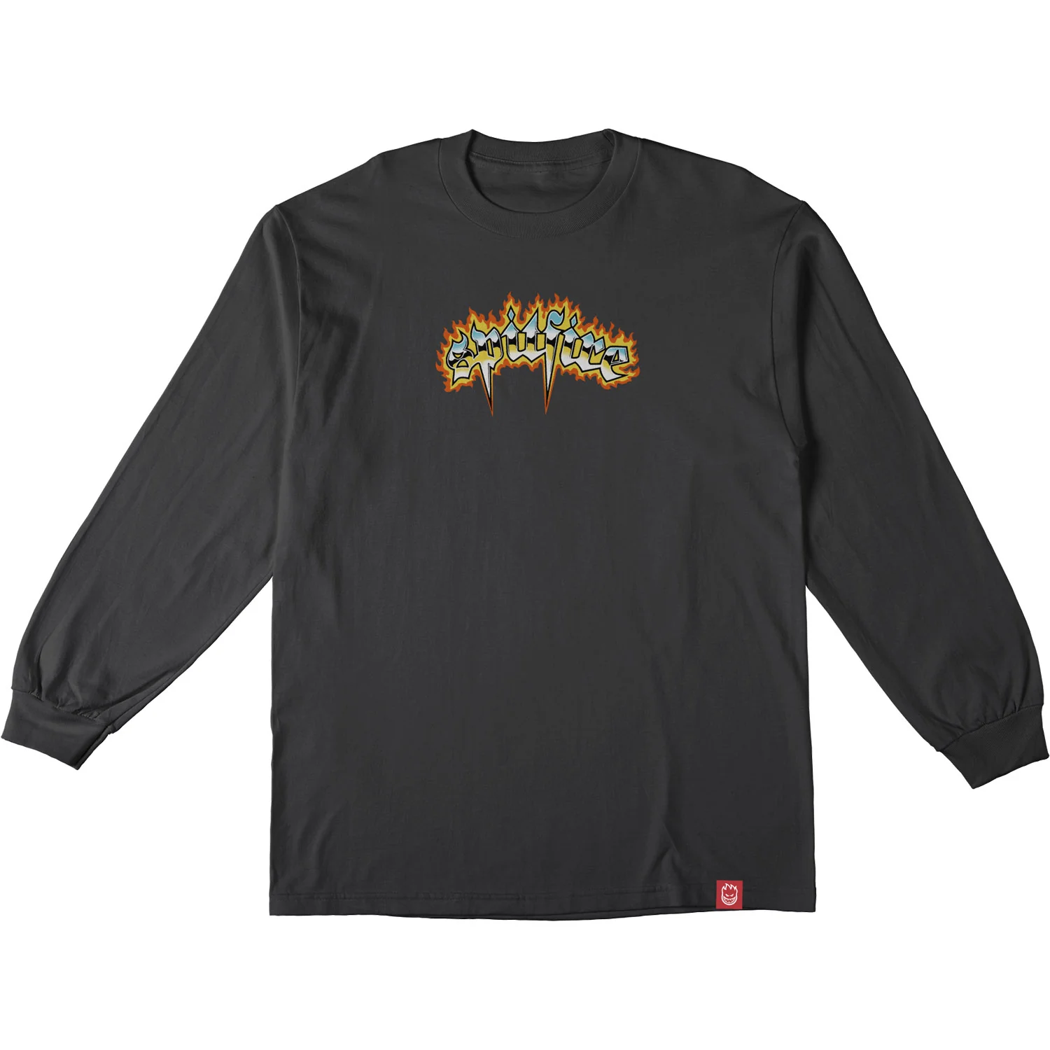 Spitfire Wheels Longsleeve Shirt Chrome Venom Black