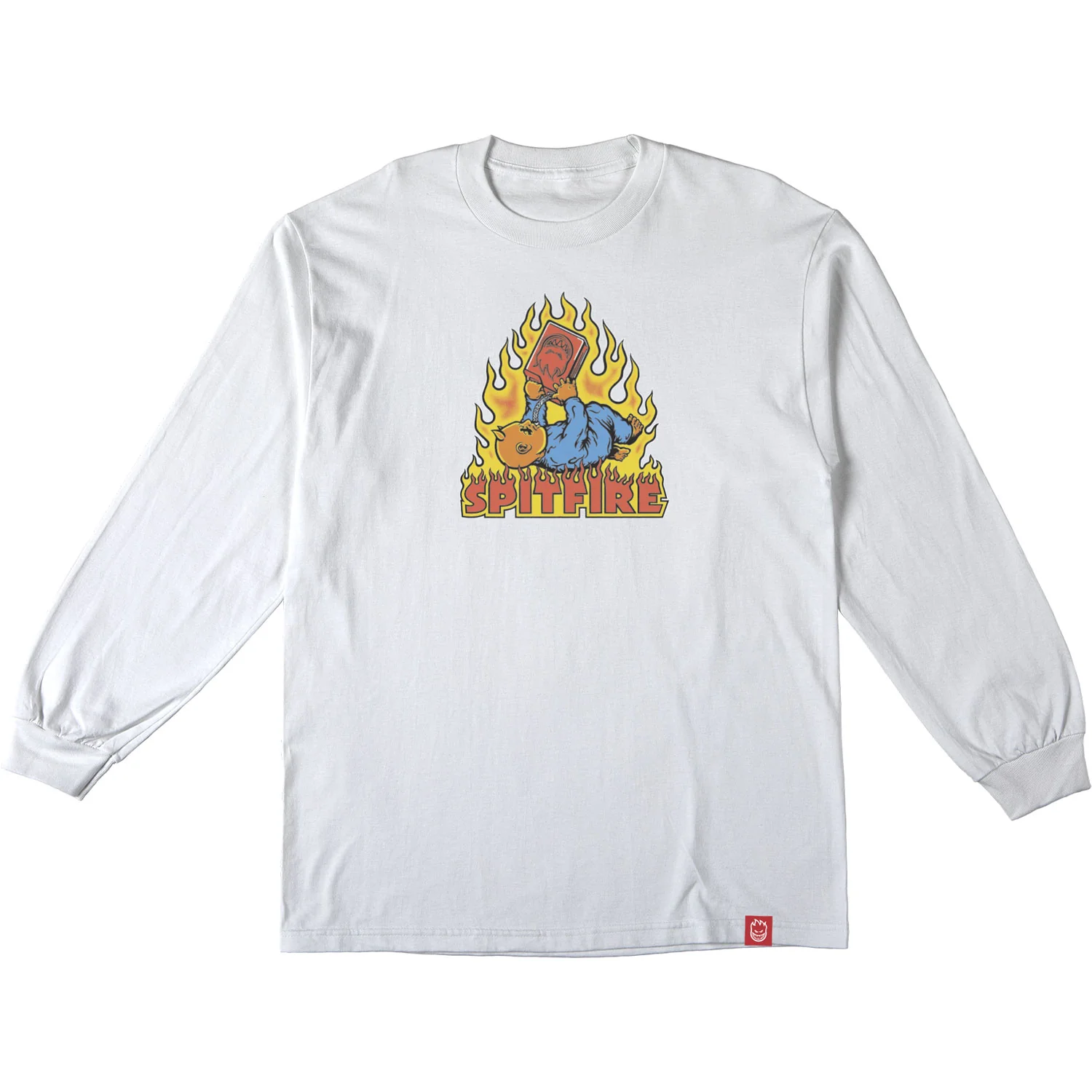 Spitfire Wheels Longsleeve Shirt Demonseed White