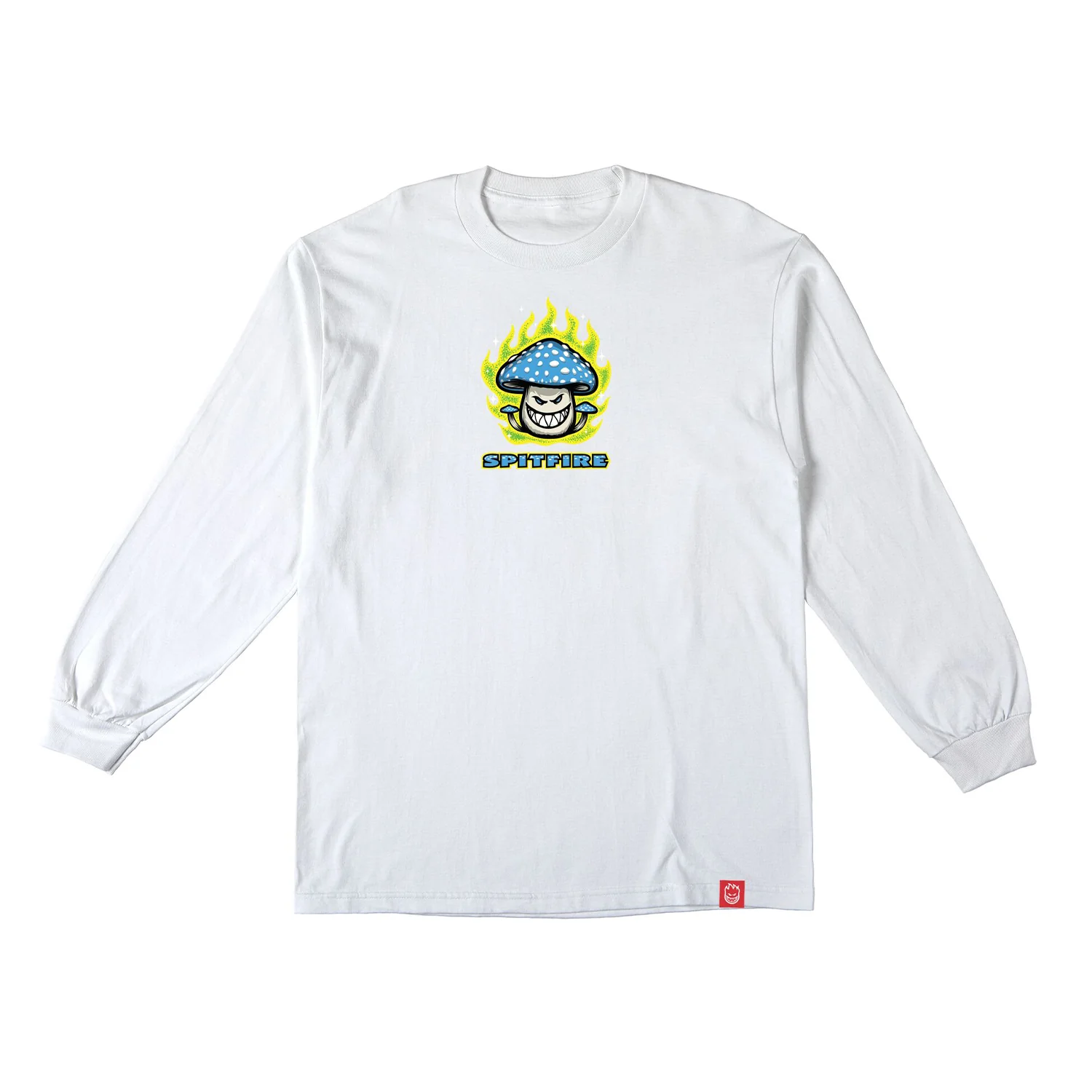 Spitfire Wheels Longsleeve Shirt Mushroom Bighead White