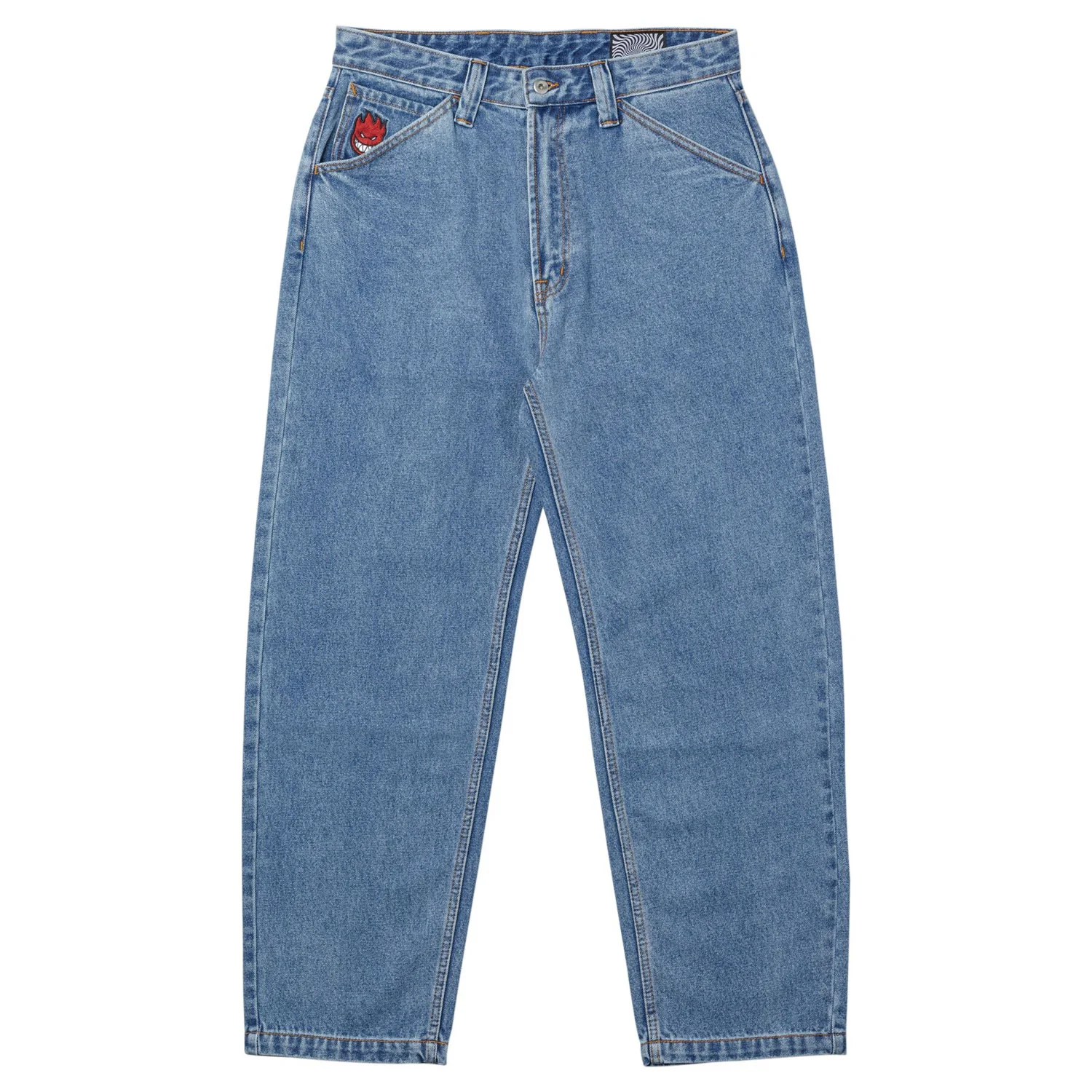 Spitfire Wheels Pants Bighead Fill Denim Medium Stone Wash Blue