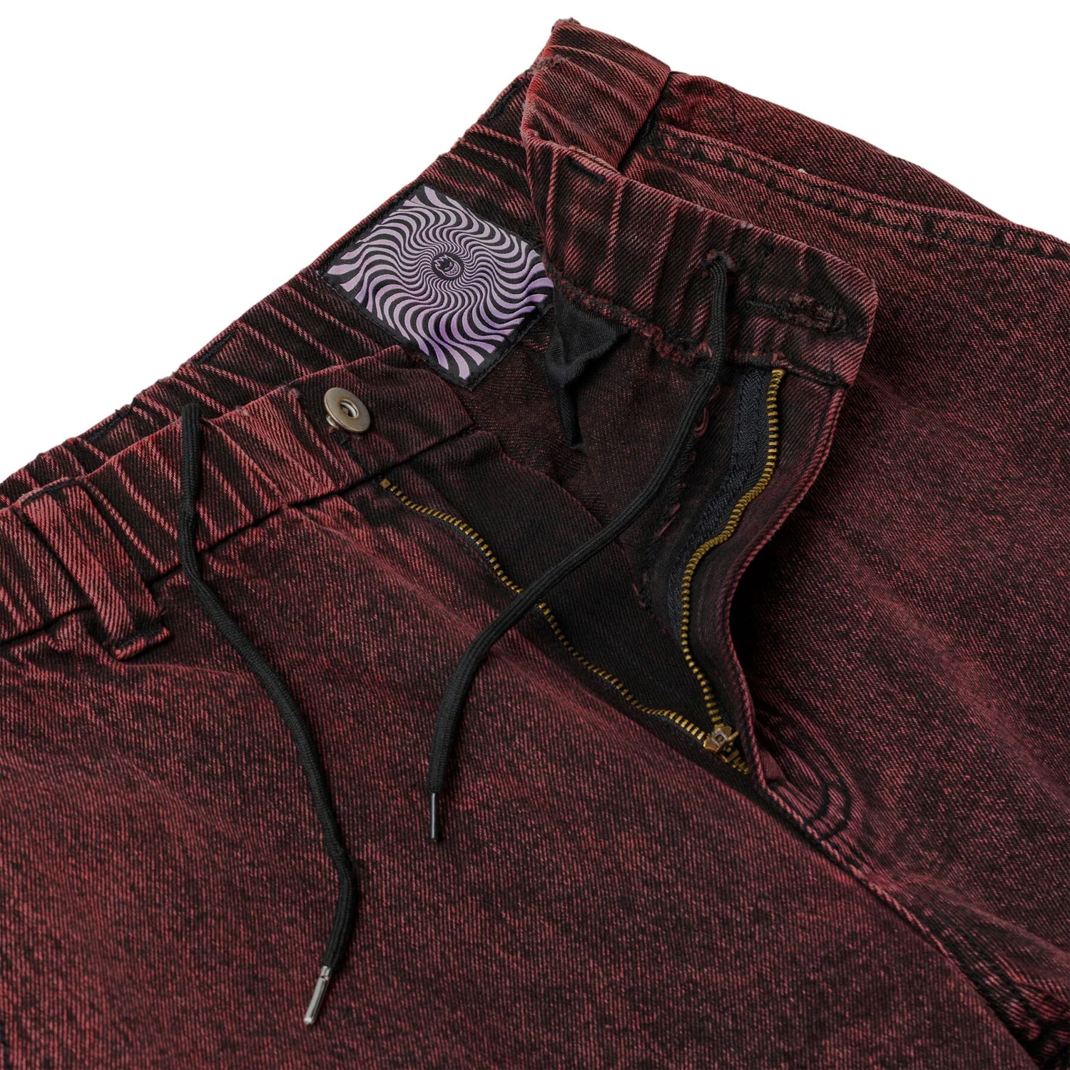 Spitfire Wheels Pants Eternal Denim Red Overdye Red - Image 3
