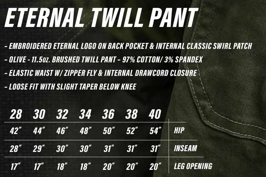 Spitfire Wheels Pants Eternal Pant Olive - Image 5