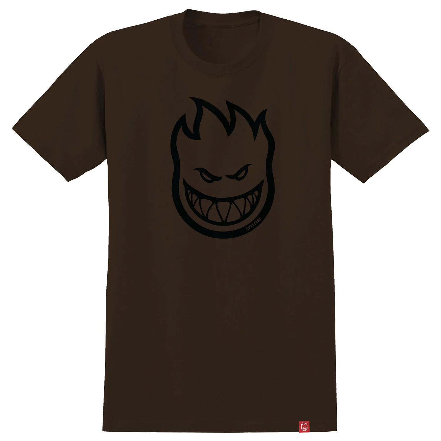 Spitfire Wheels Shirt Bighead Dark Chocolate/Black