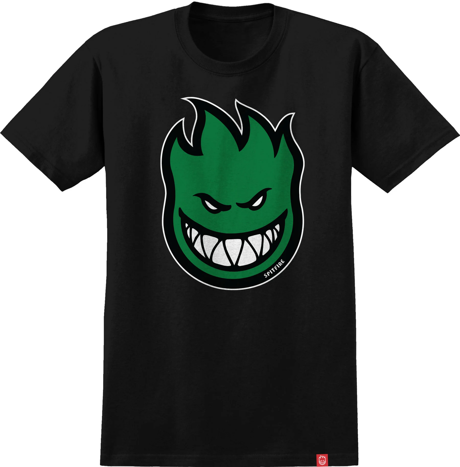 Spitfire Wheels Shirt Bighead Fill Black/Green