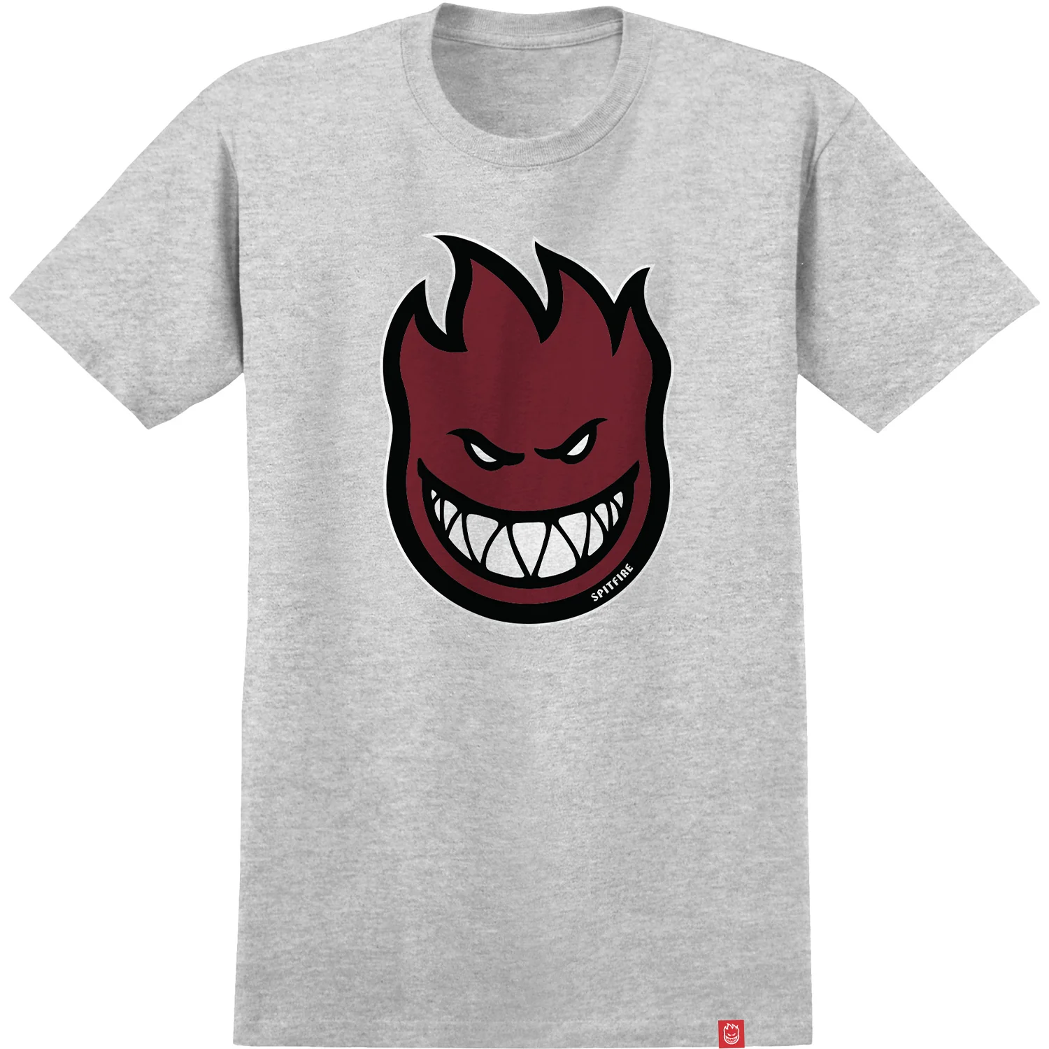 Spitfire Wheels Shirt Bighead Fill Heather Grey/Red