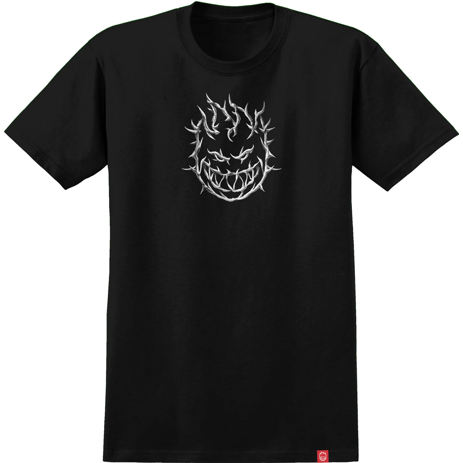 Spitfire Wheels Shirt Bighead Thorn Black Tonal