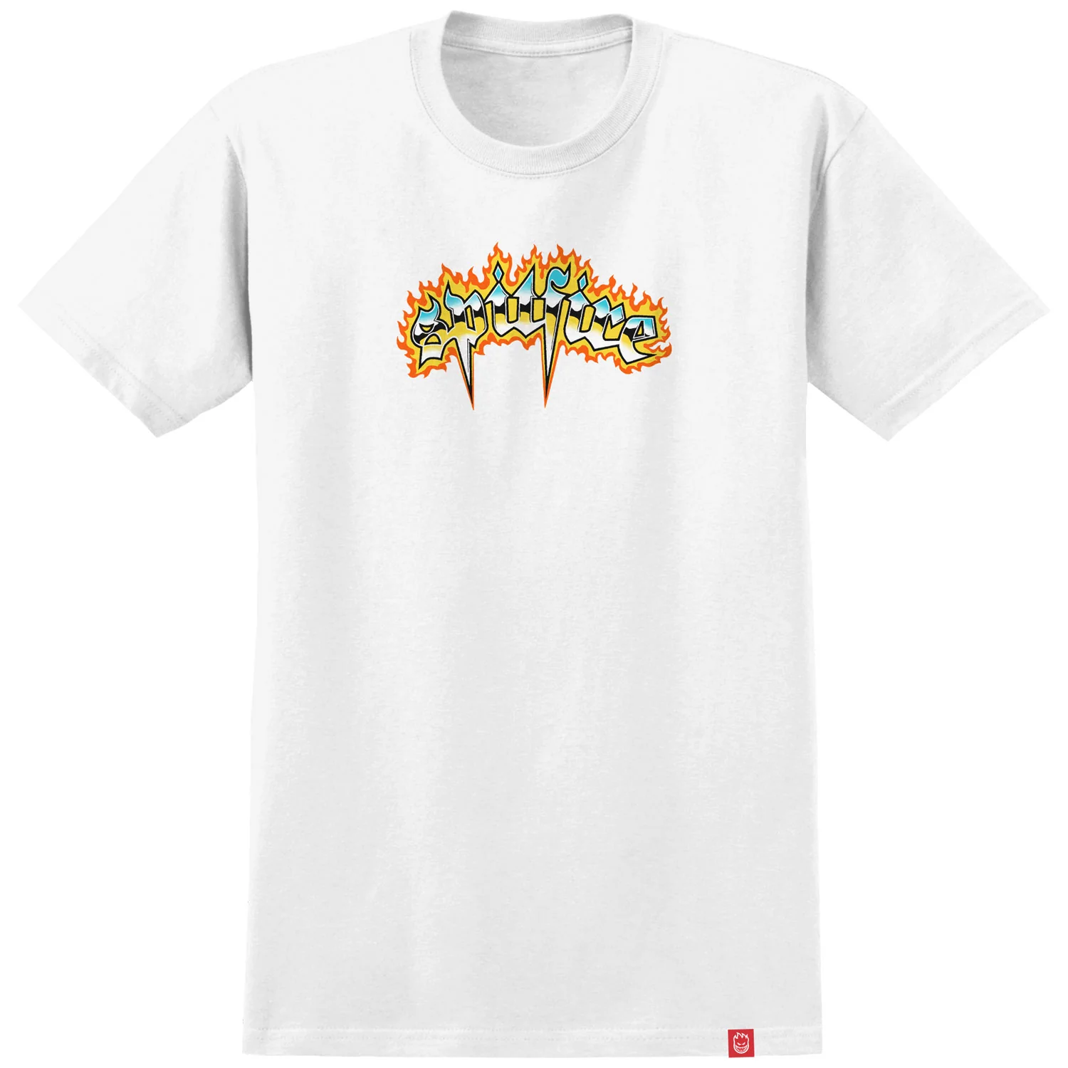 Spitfire Wheels Shirt Chrome Venom White