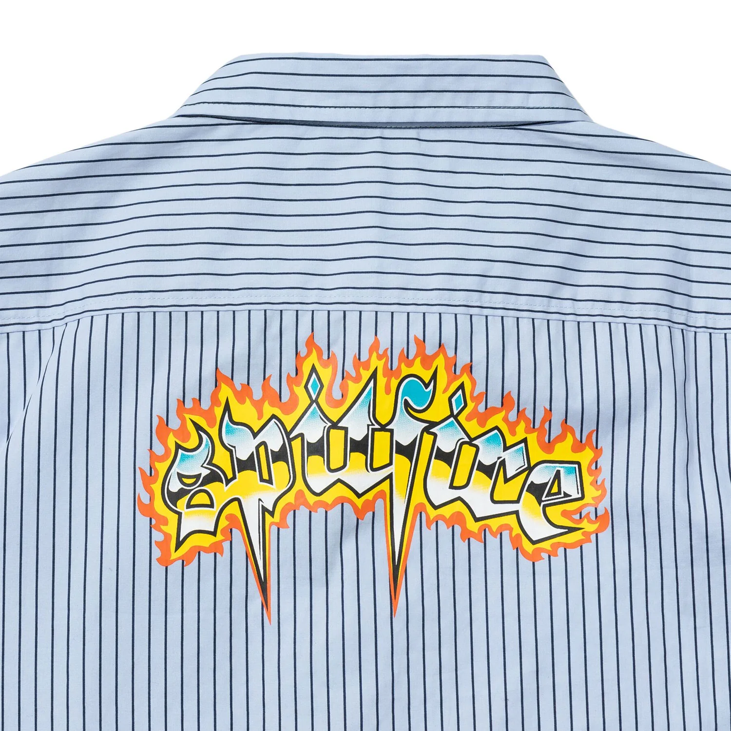 Spitfire Wheels Shirt Chrome Venom Work Shirt Light Blue/Navy - Image 4