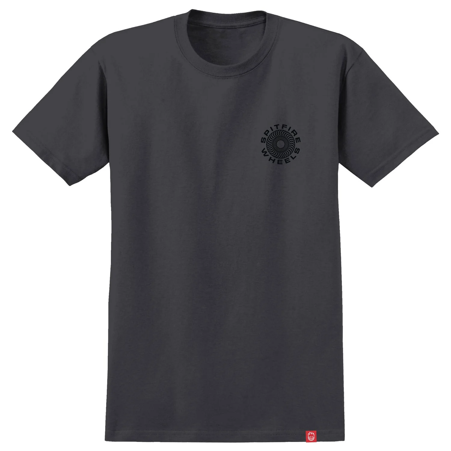 Spitfire Wheels Shirt Classic 87 Swirl Fill Charcoal/Black/White Grey - Image 2