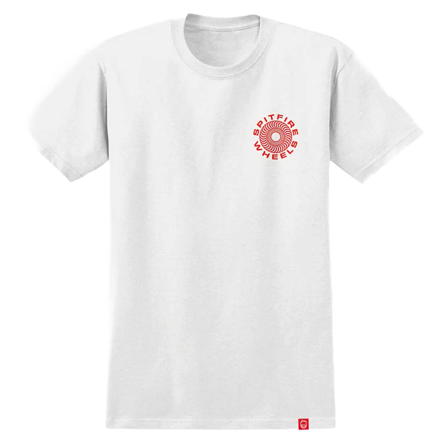 Spitfire Wheels Shirt Classic 87 Swirl Fill White/Red/Black - Image 2