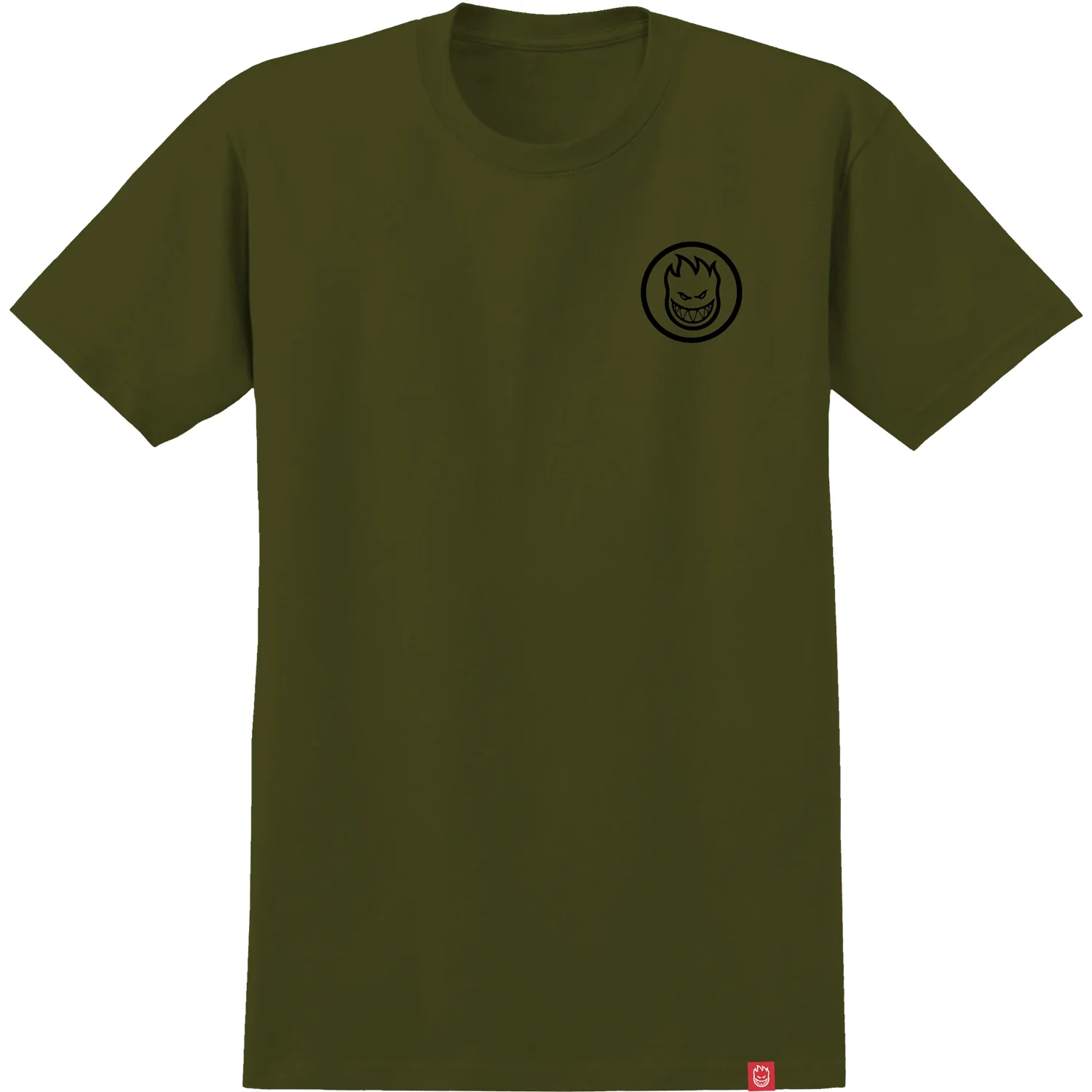 Spitfire Wheels Shirt Classic Swirl Military Green/Black