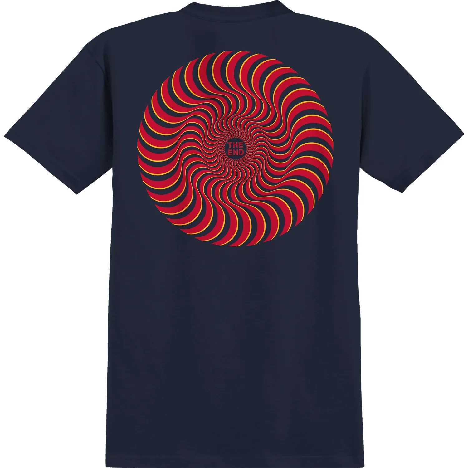 Spitfire Wheels Shirt Classic Swirl Overlay Navy - Image 2