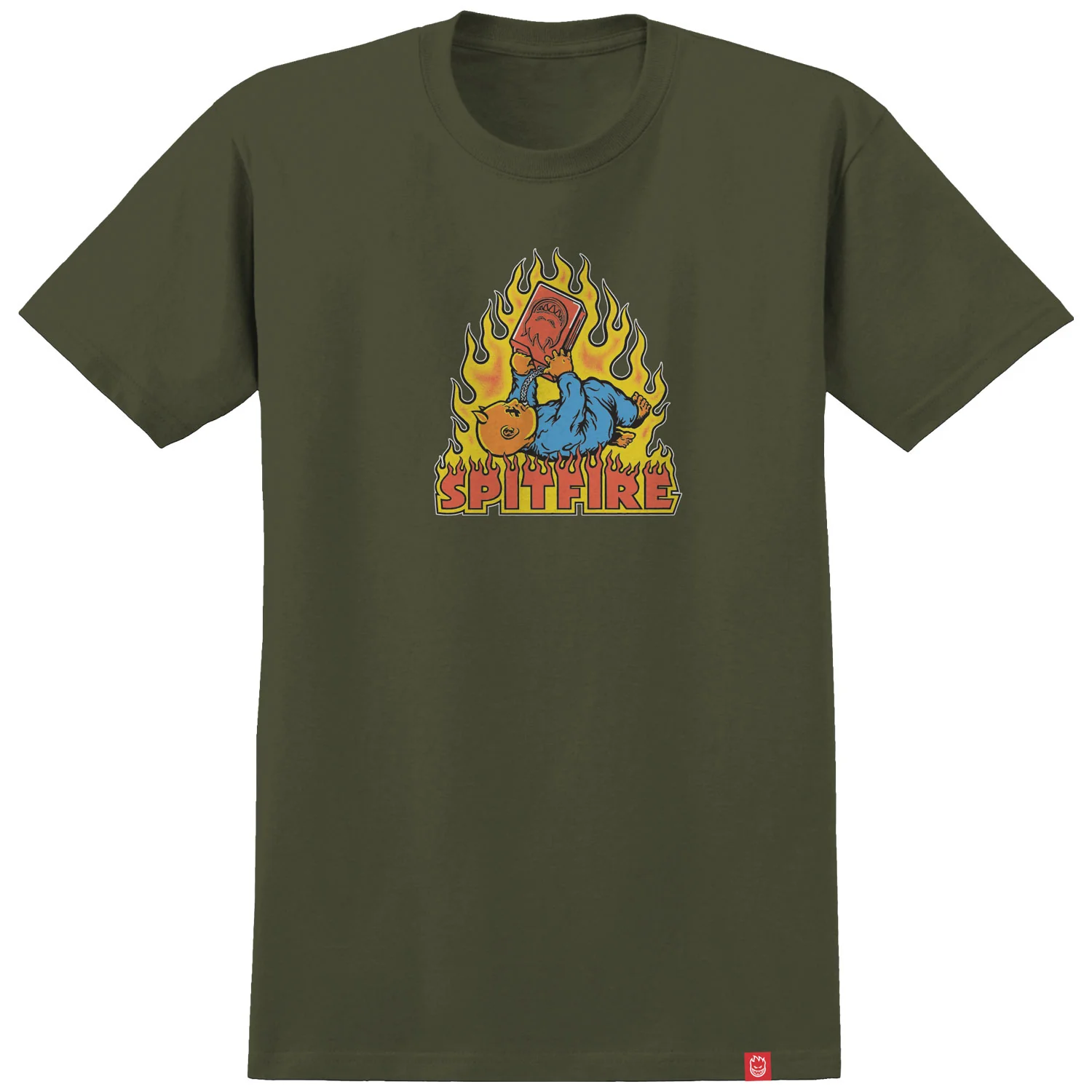 Spitfire Wheels Shirt Demonseed Military Green