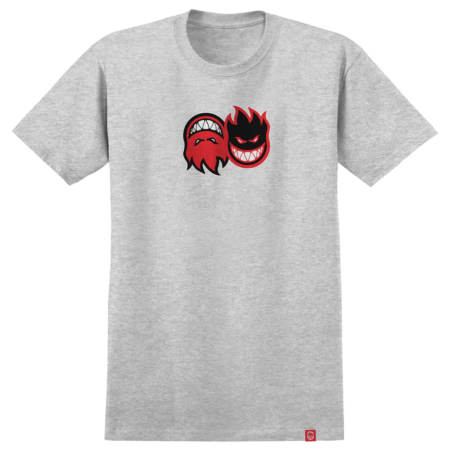 Spitfire Wheels Shirt Eternal Fill Heather Grey/Red/Black/White