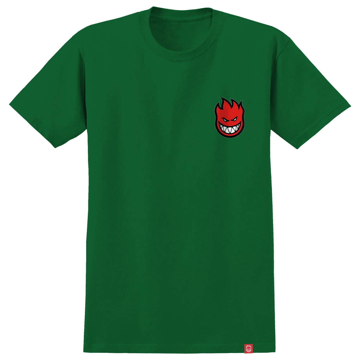 Spitfire Wheels Shirt Lil Bighead Fill Kelly Green/Red/White