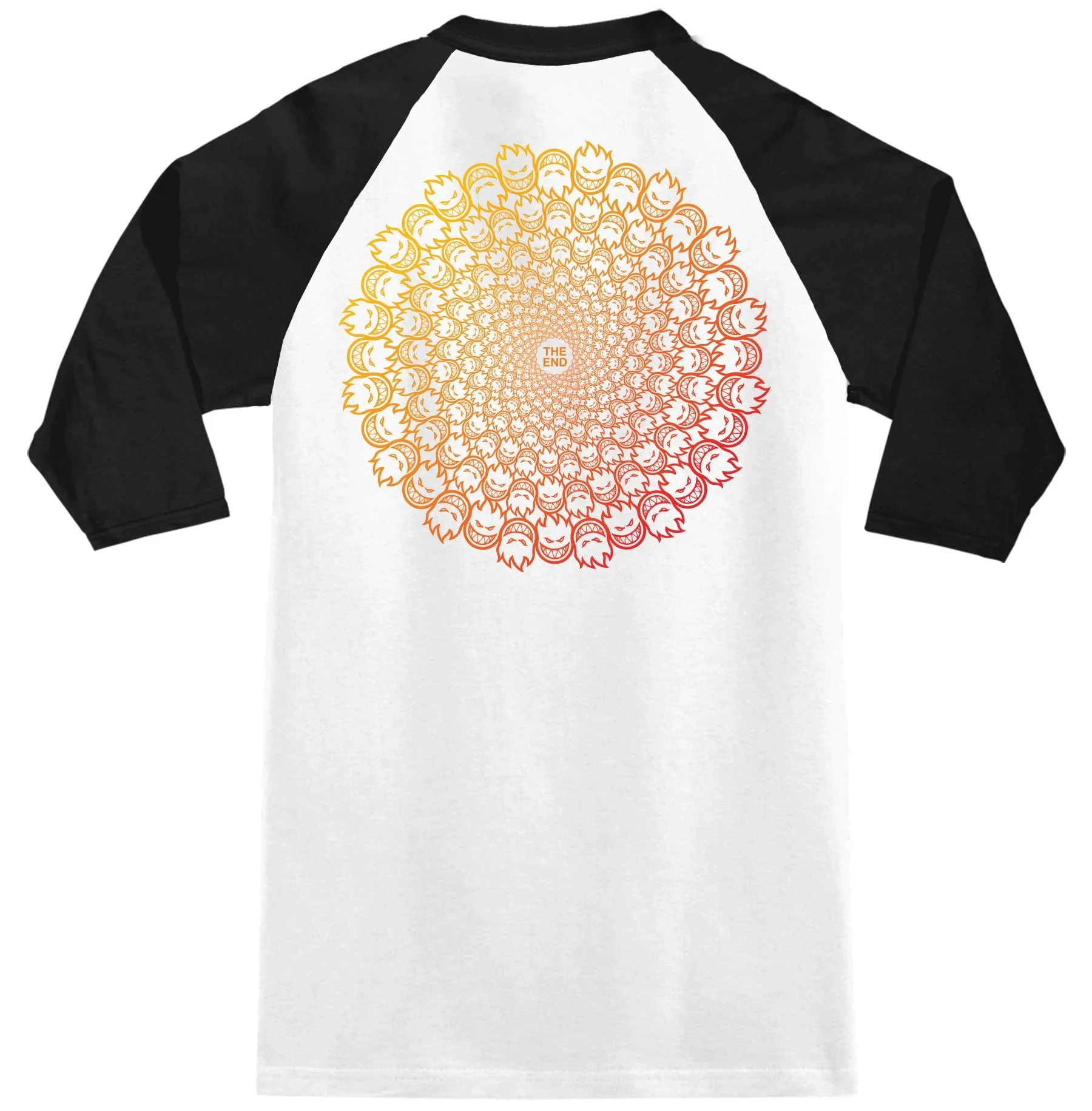 Spitfire Wheels Shirt Raglan Repeater White/Black - Image 2