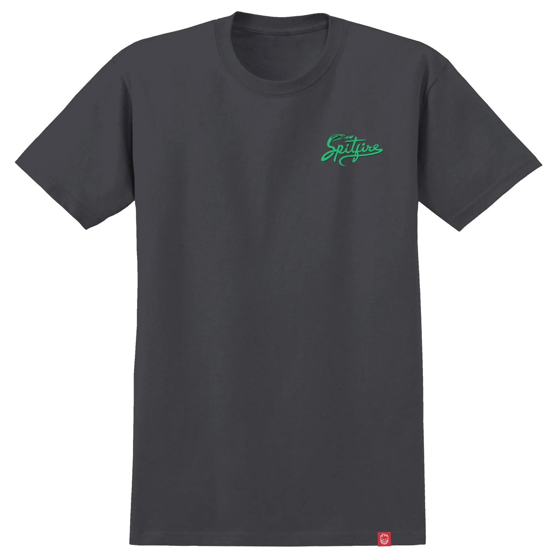 Spitfire Wheels Shirt Snake Classic Charcoal/Green - Image 2