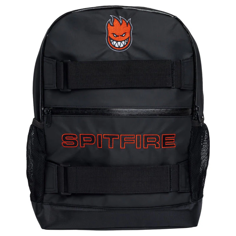 Spitfire Wheels Skateboard Backpack Classic 87 Black with Board Holding Straps - Image 3