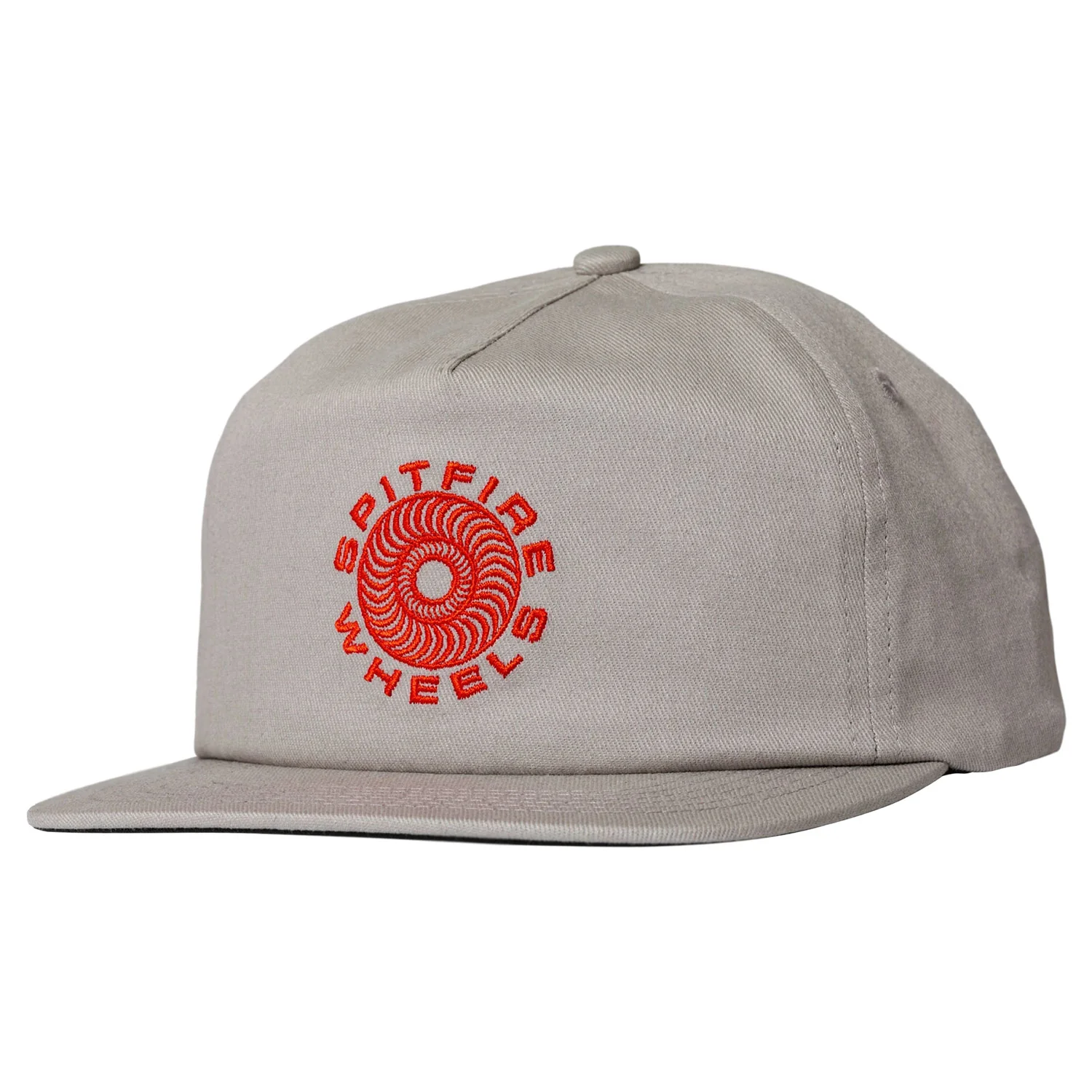 Spitfire Wheels Skateboard Hat Classic 87 Swirl Snapback Silver/Red