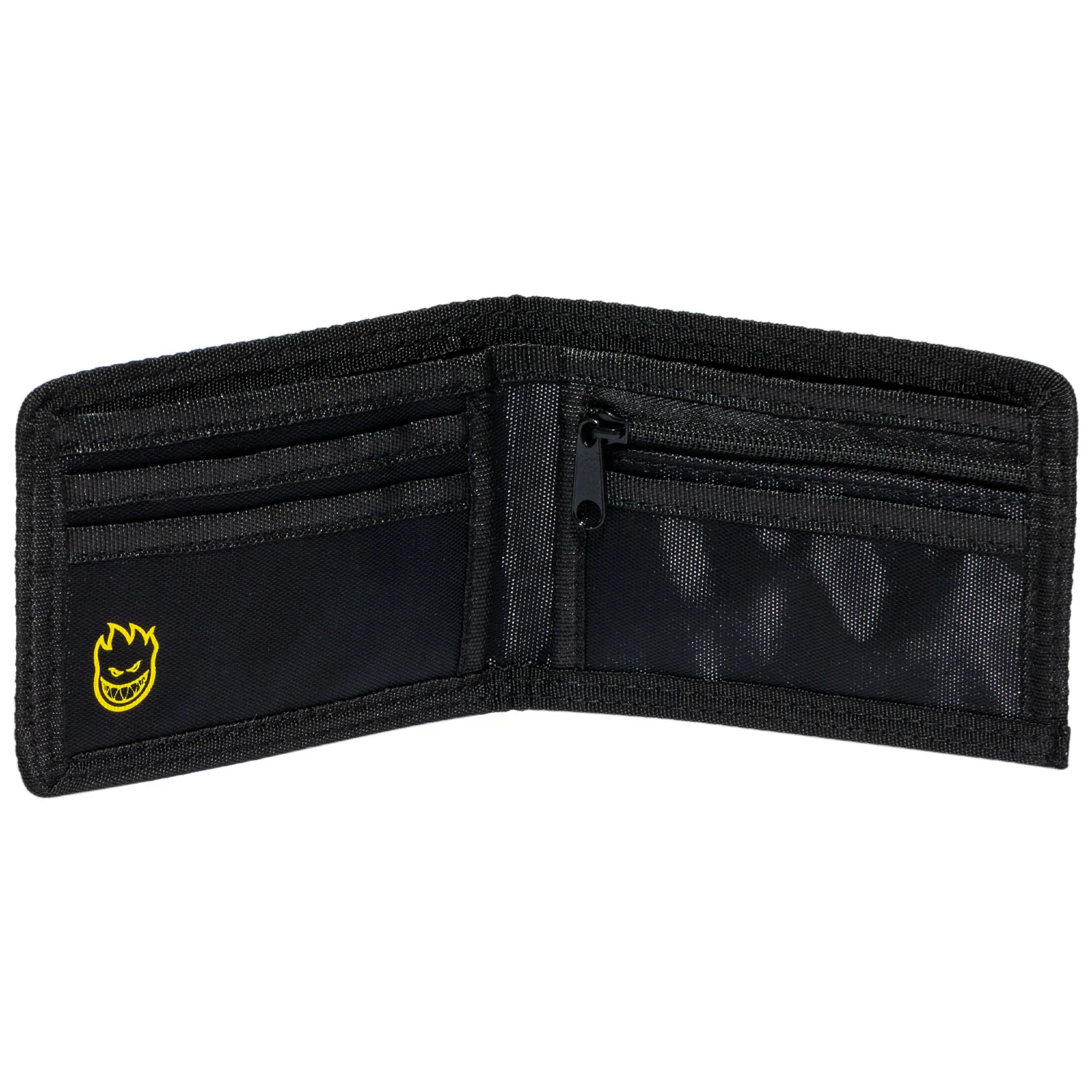 Spitfire Wheels Wallet Flames Script Bi-Fold Black - Image 2
