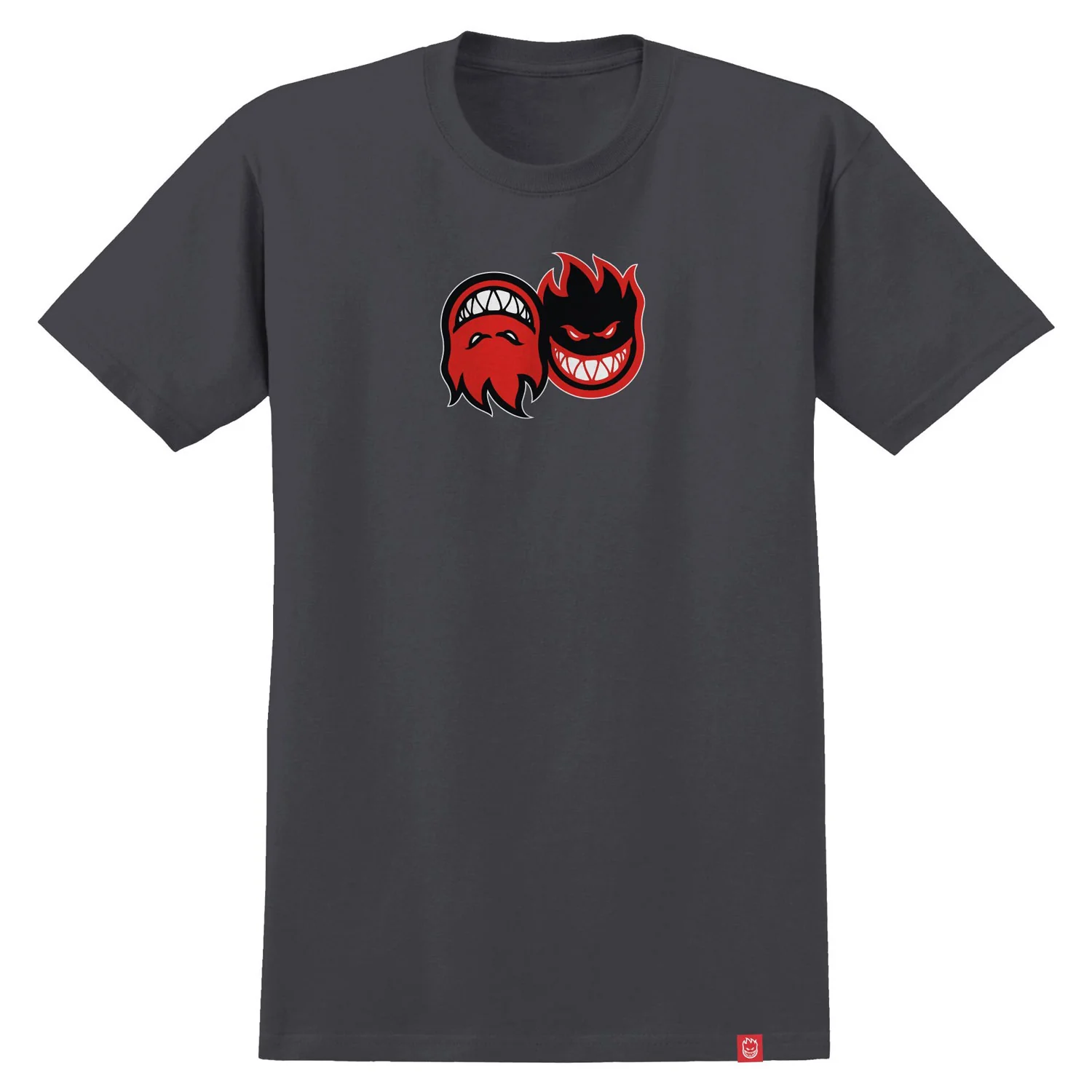 Spitfire Wheels Youth Shirt Eternal Fill Charcoal/Red/White Kids