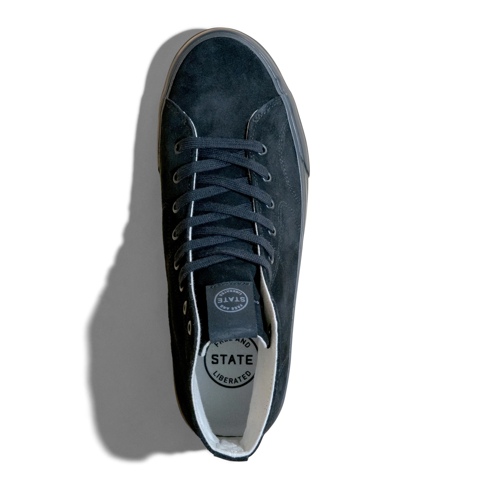 State Footwear Skateboard Shoes Bushwick Black/Black Suede - Image 2